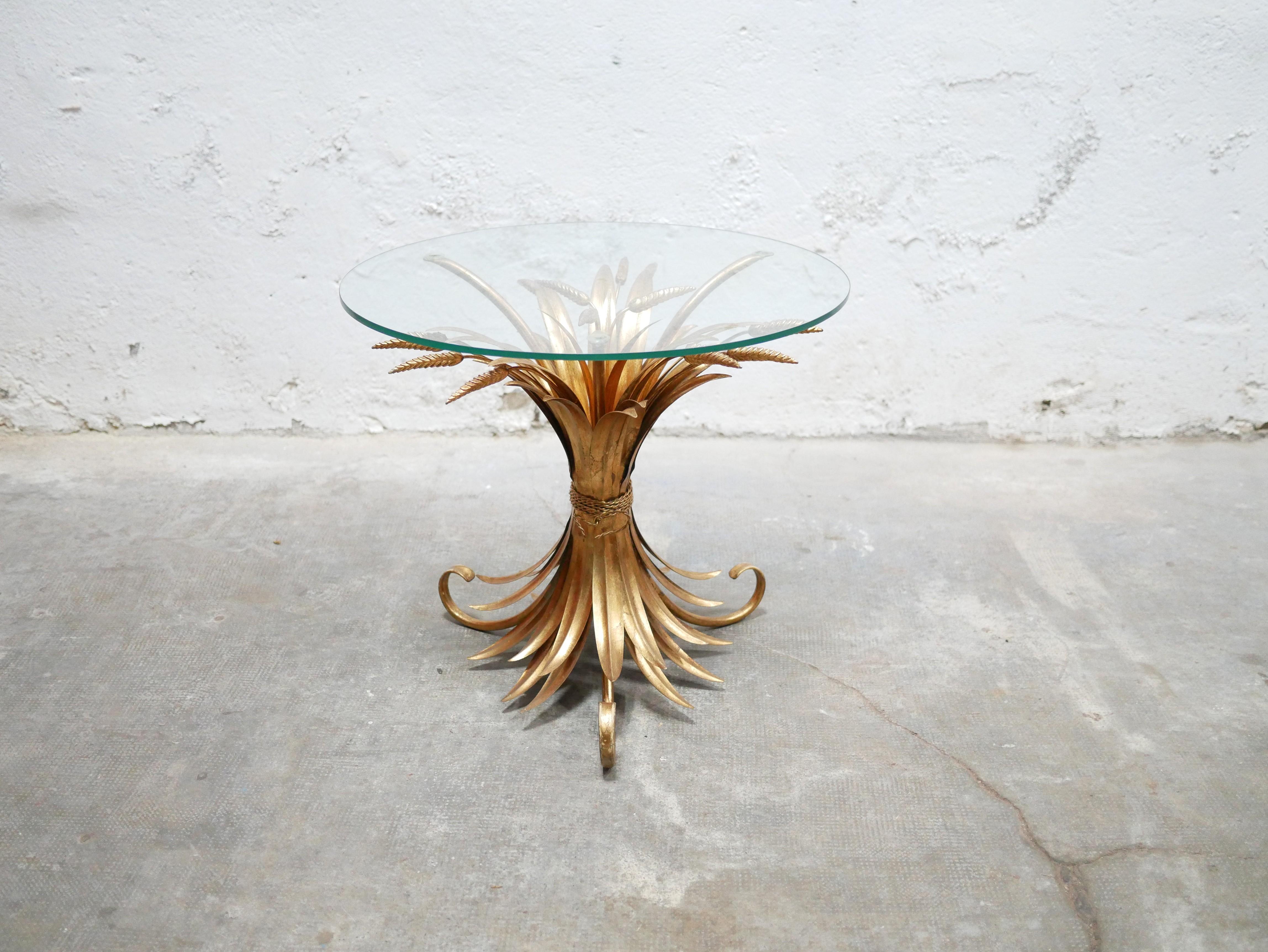 Coco Chanel vintage wheat sheaf side table 6