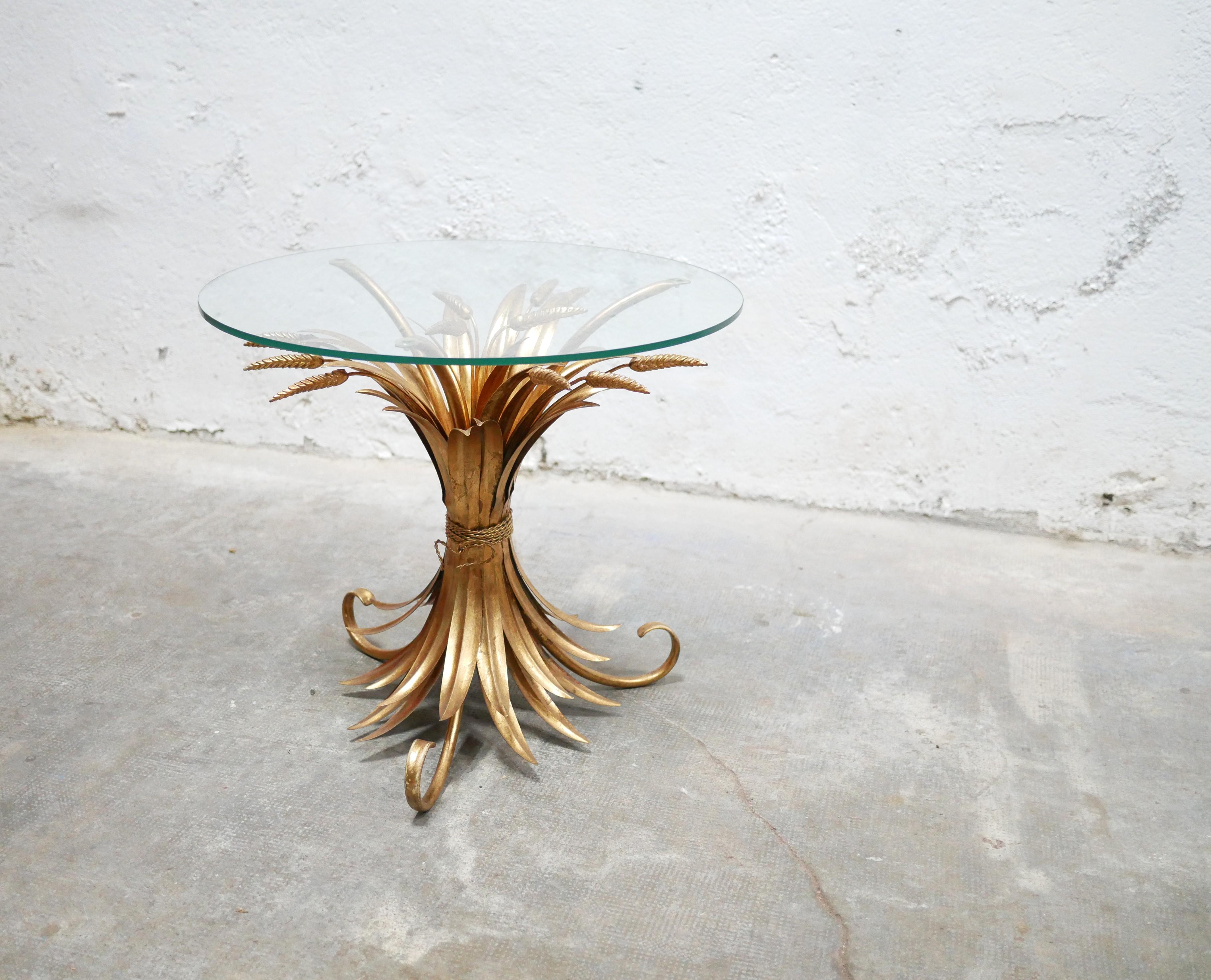 Coco Chanel vintage wheat sheaf side table 8