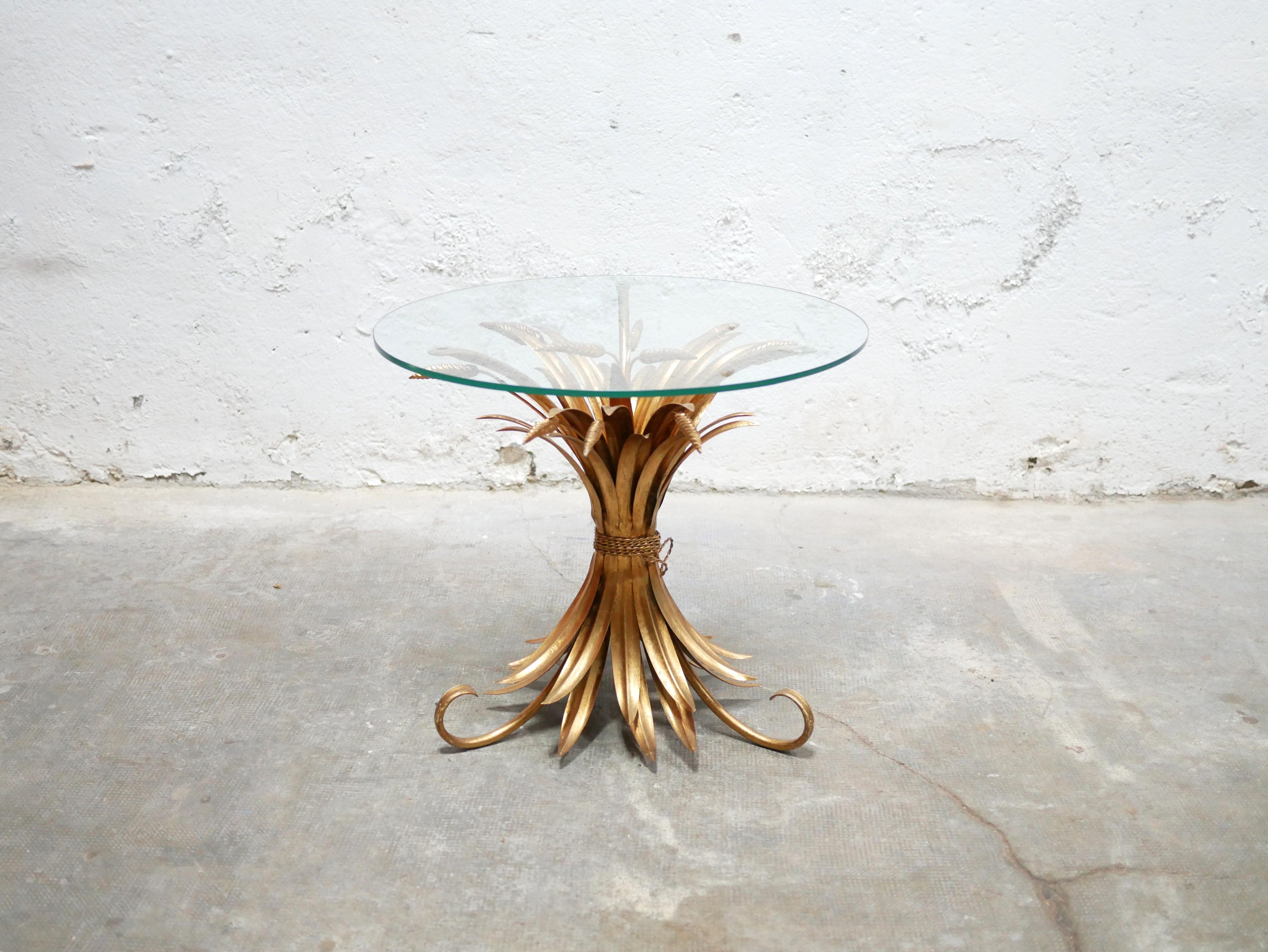 20th Century Coco Chanel vintage wheat sheaf side table