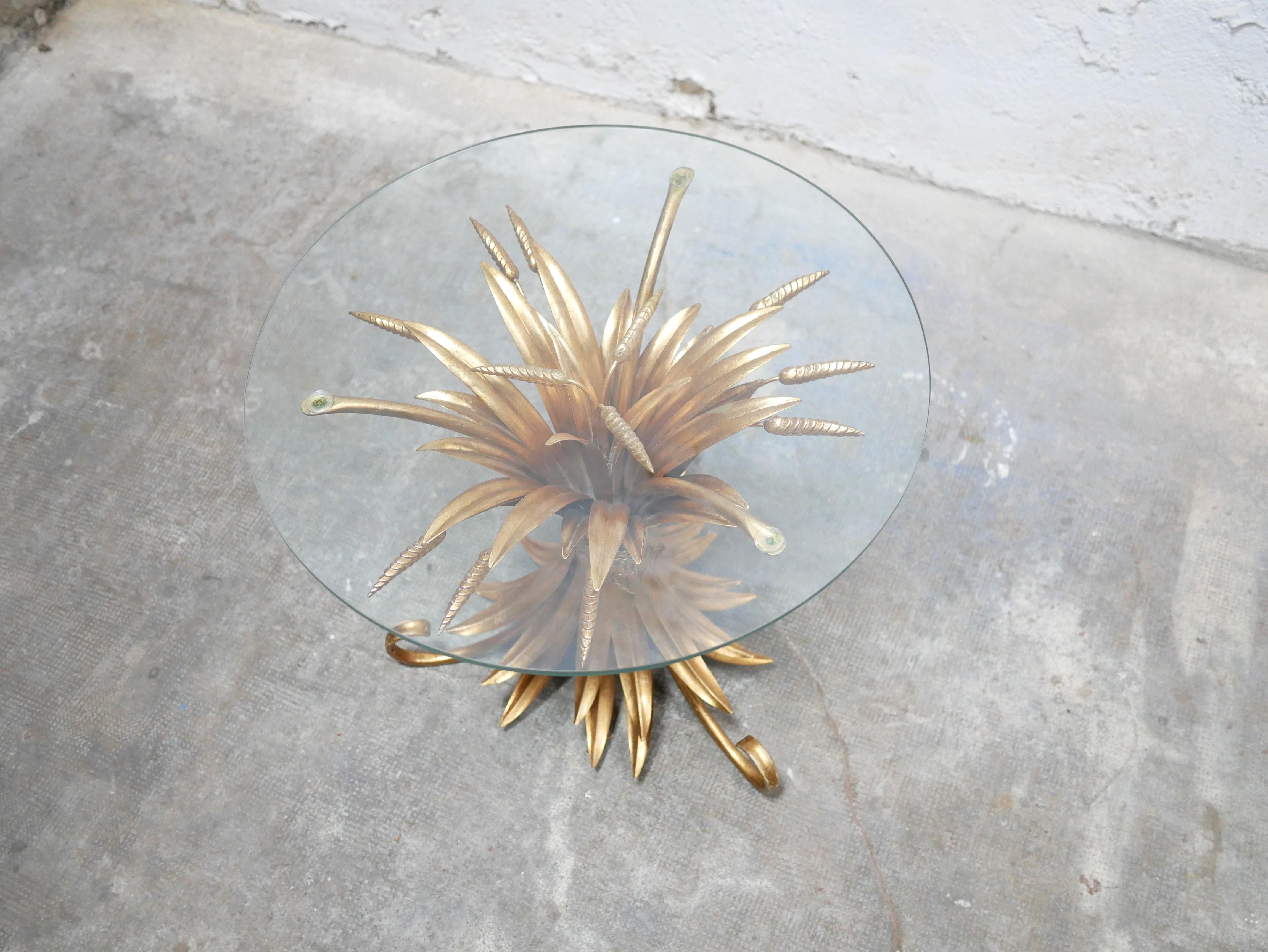 Coco Chanel vintage wheat sheaf side table 1