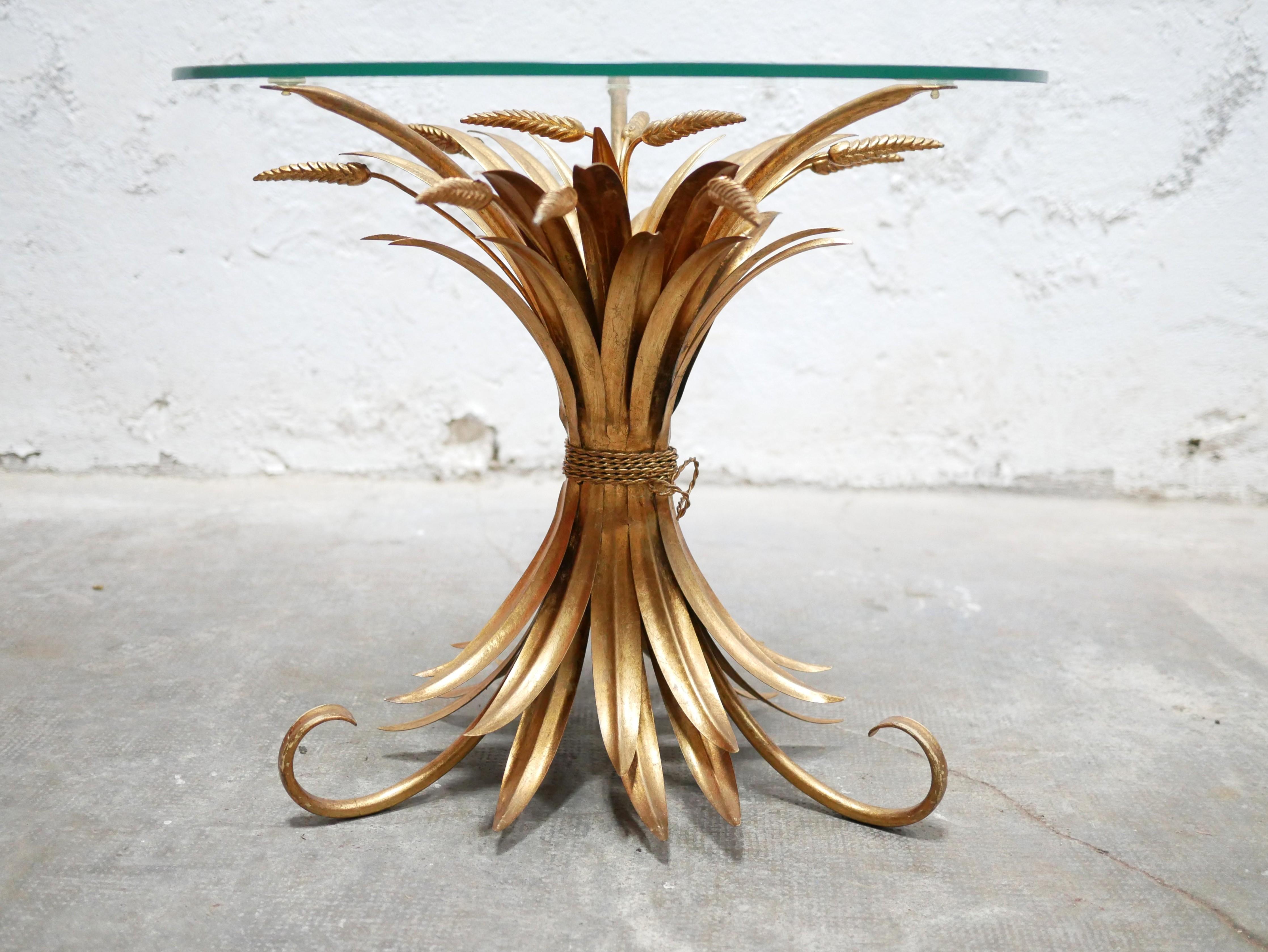 Coco Chanel vintage wheat sheaf side table 2