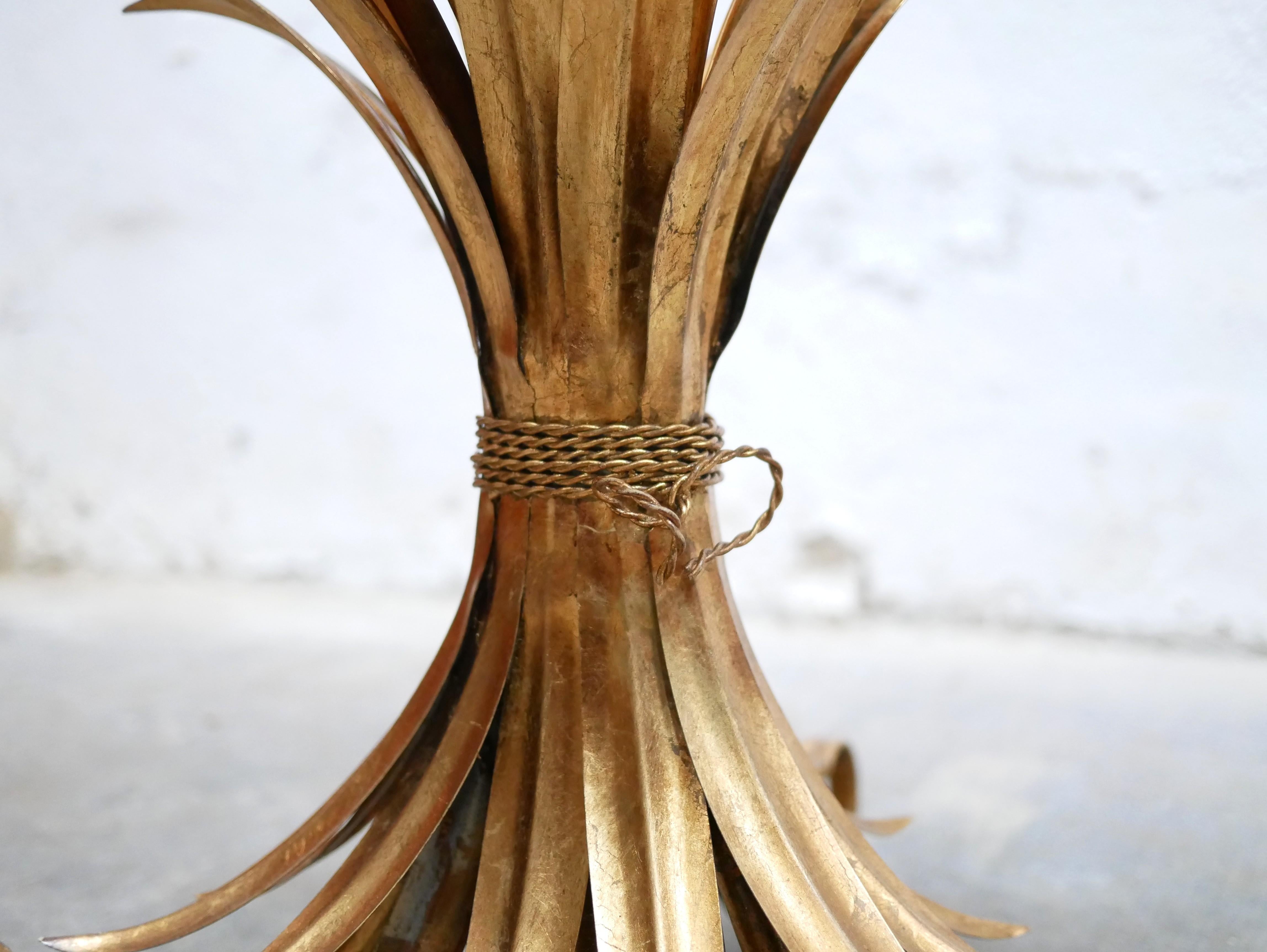 Coco Chanel vintage wheat sheaf side table 3