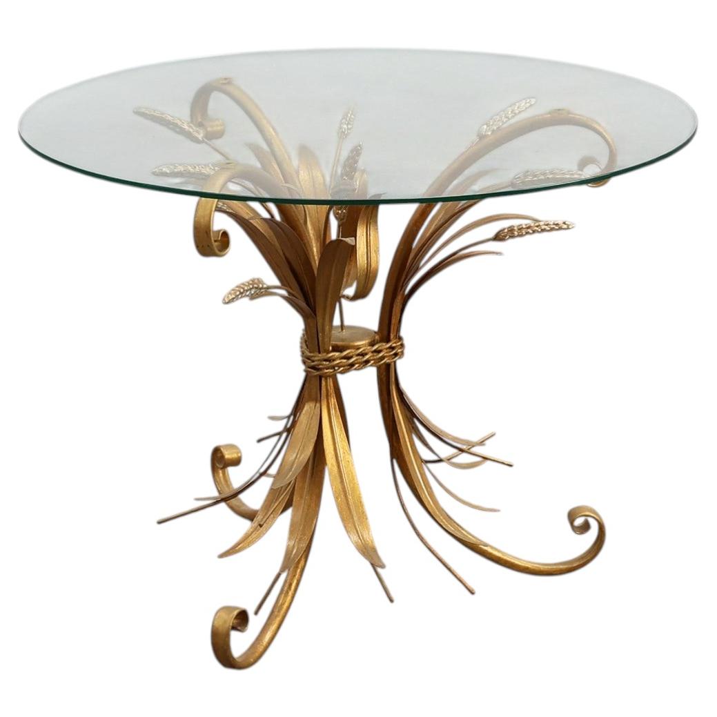 Coco Chanel‑Style “Sheaf of Wheat” Coffee Table, France 1960 For Sale