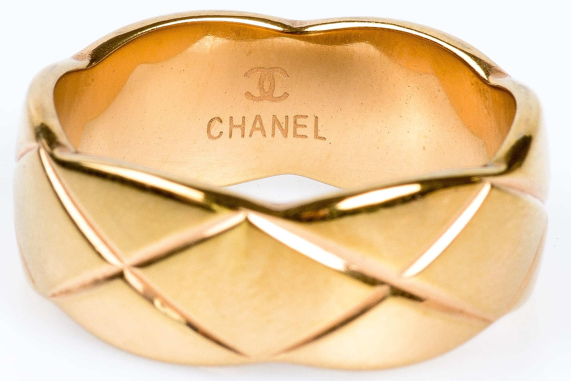 Women's or Men's Coco Crush model ring by CHANEL in 18k yellow gold 