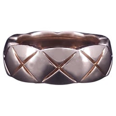 Coco Crush Ring quilted motif, 18K Yellow Gold