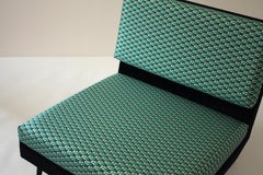 Cocò, Geometric-Shaped Armchair with Vintage Look - Green