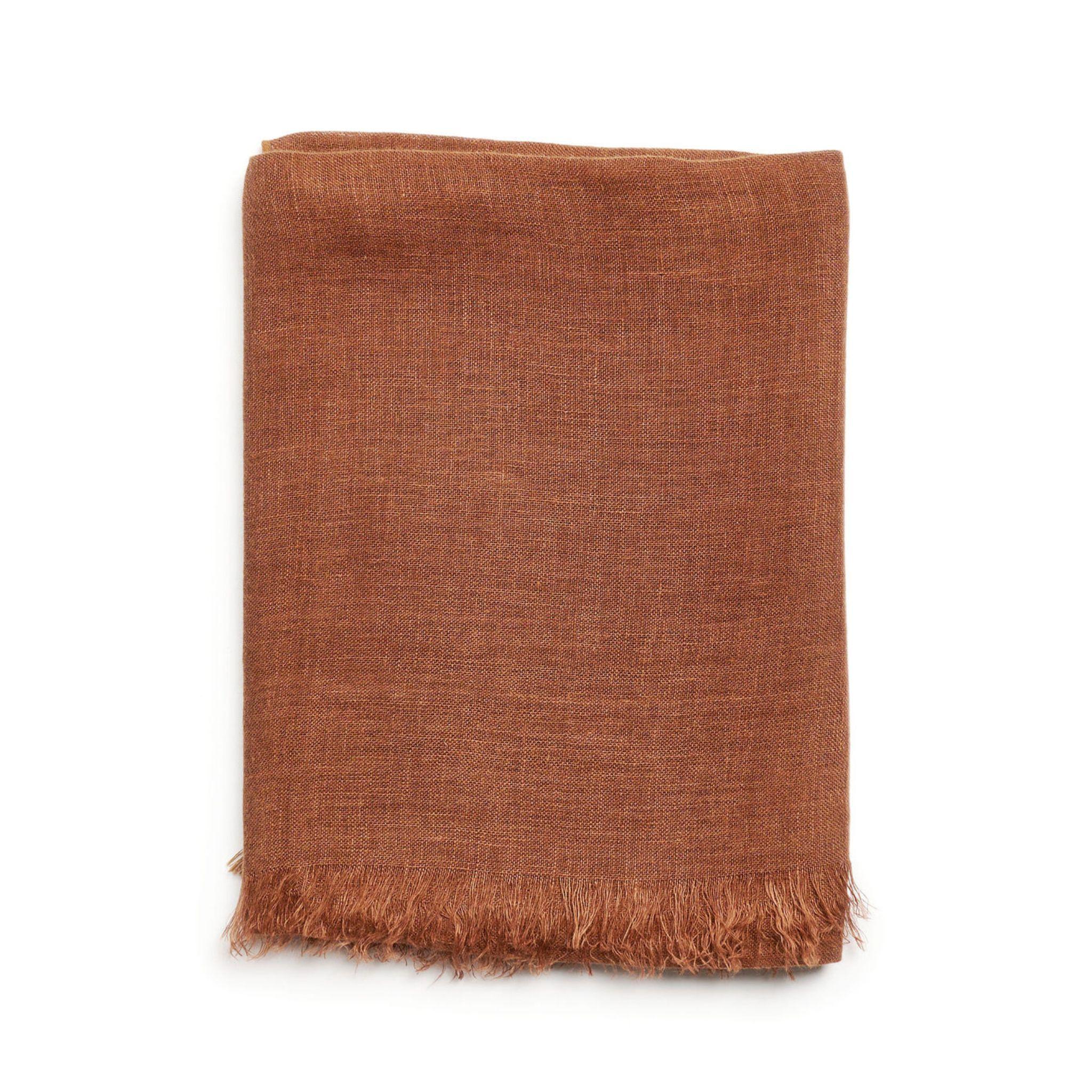 Coco Linen Scarf , Handwoven By Artisans  For Sale 6