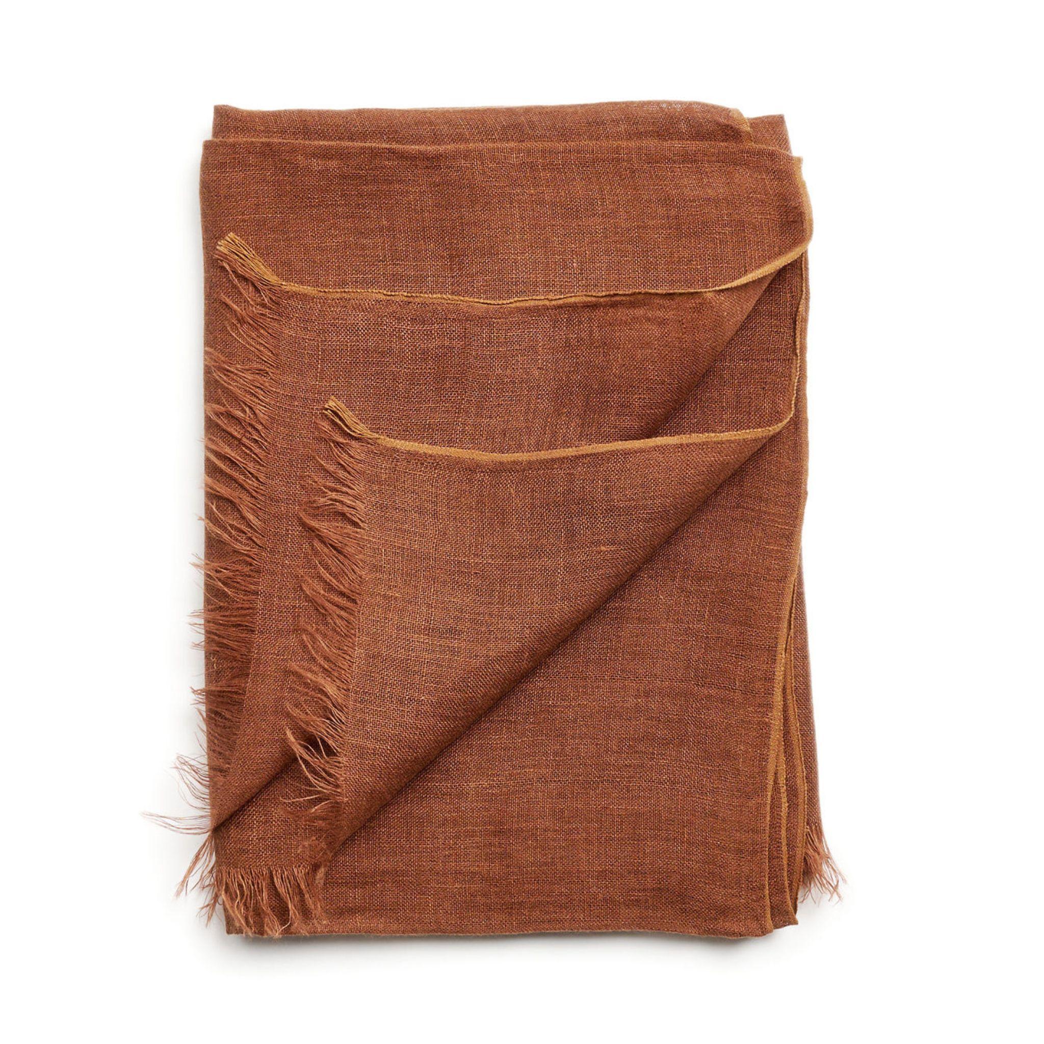 Coco Linen Scarf , Handwoven By Artisans  For Sale 5