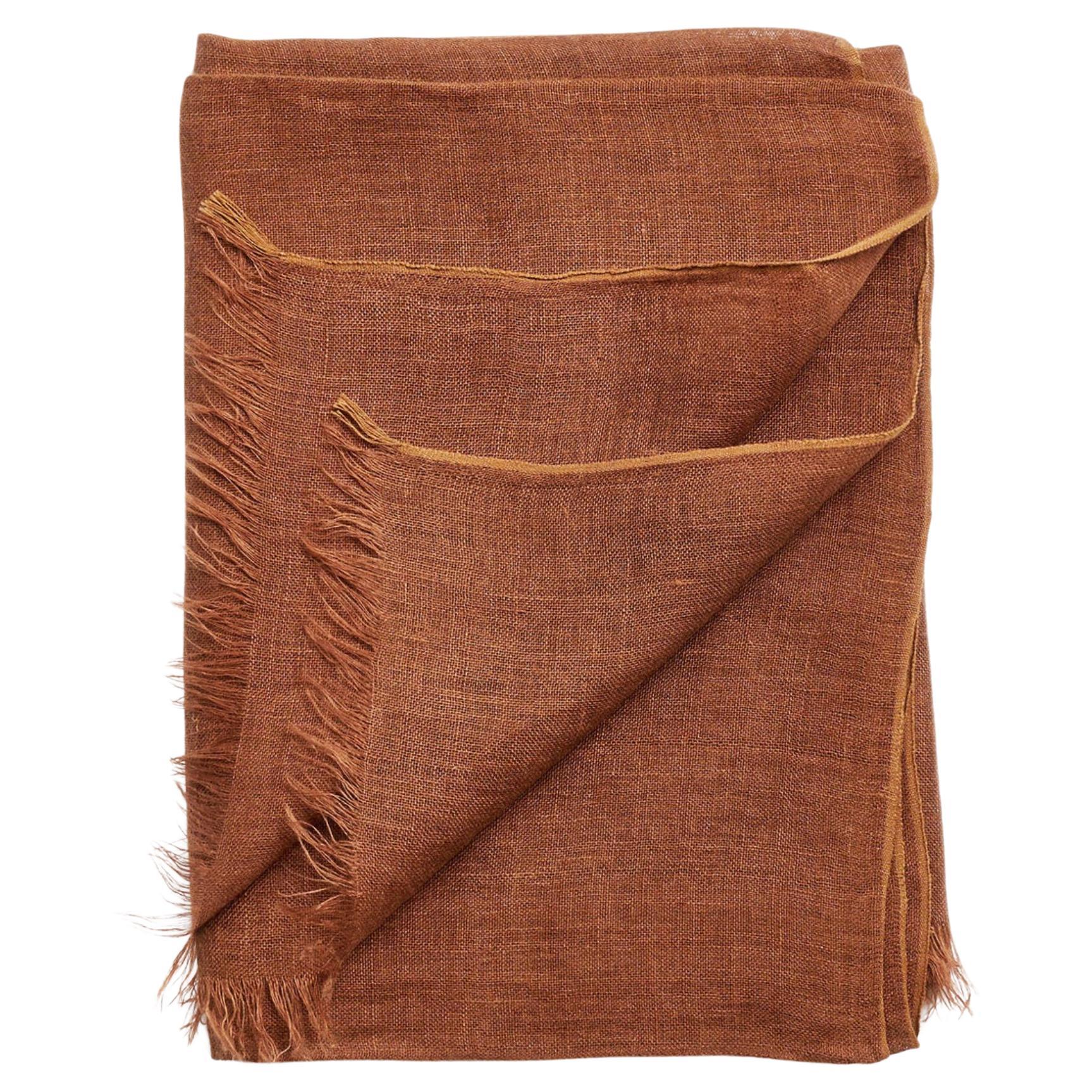 Coco Linen Scarf , Handwoven By Artisans 