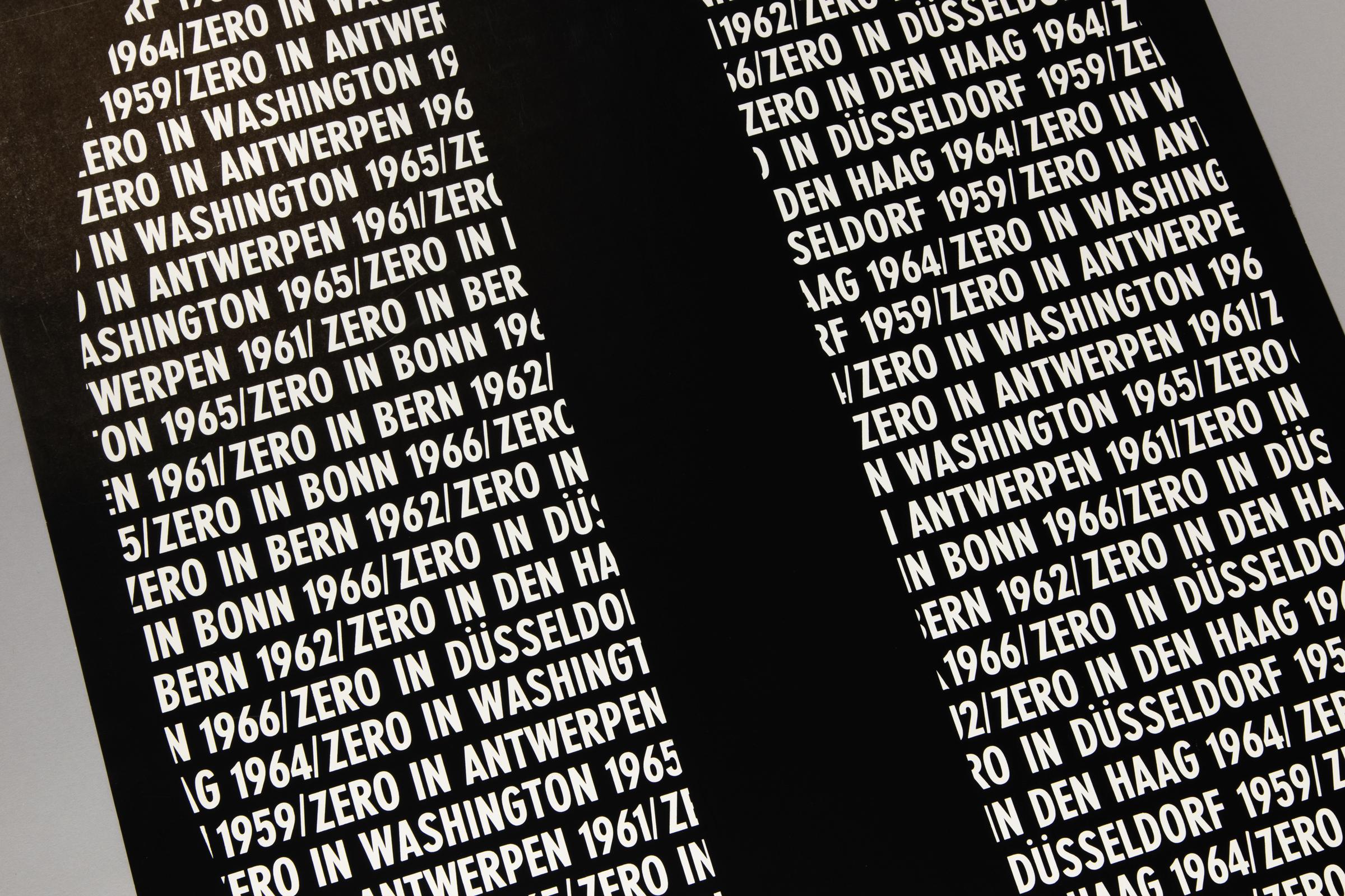 ZERO Gruppe, Original Exhibition Poster, 1970, Galerie Denise Rene Hans Mayer - Print by Coco Ronkholz