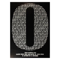 ZERO Gruppe, Cartel original de exposición, 1970, Galerie Denise Rene Hans Mayer