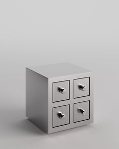 Coco Stainless Steel Side Table by Tuğçe Geyik