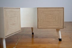 Table Coco, table basse circulaire ronde avec tiroir caché pour rangement