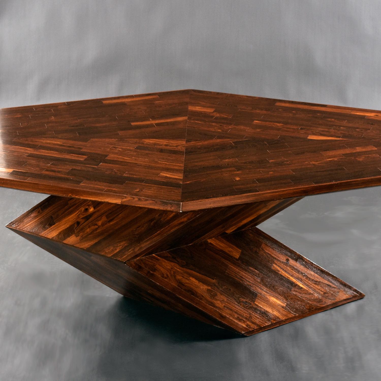 Mid-Century Modern Cocobolo Rosewood Dining Table by Don S. Shoemaker for Señal S.A. of Mexico For Sale