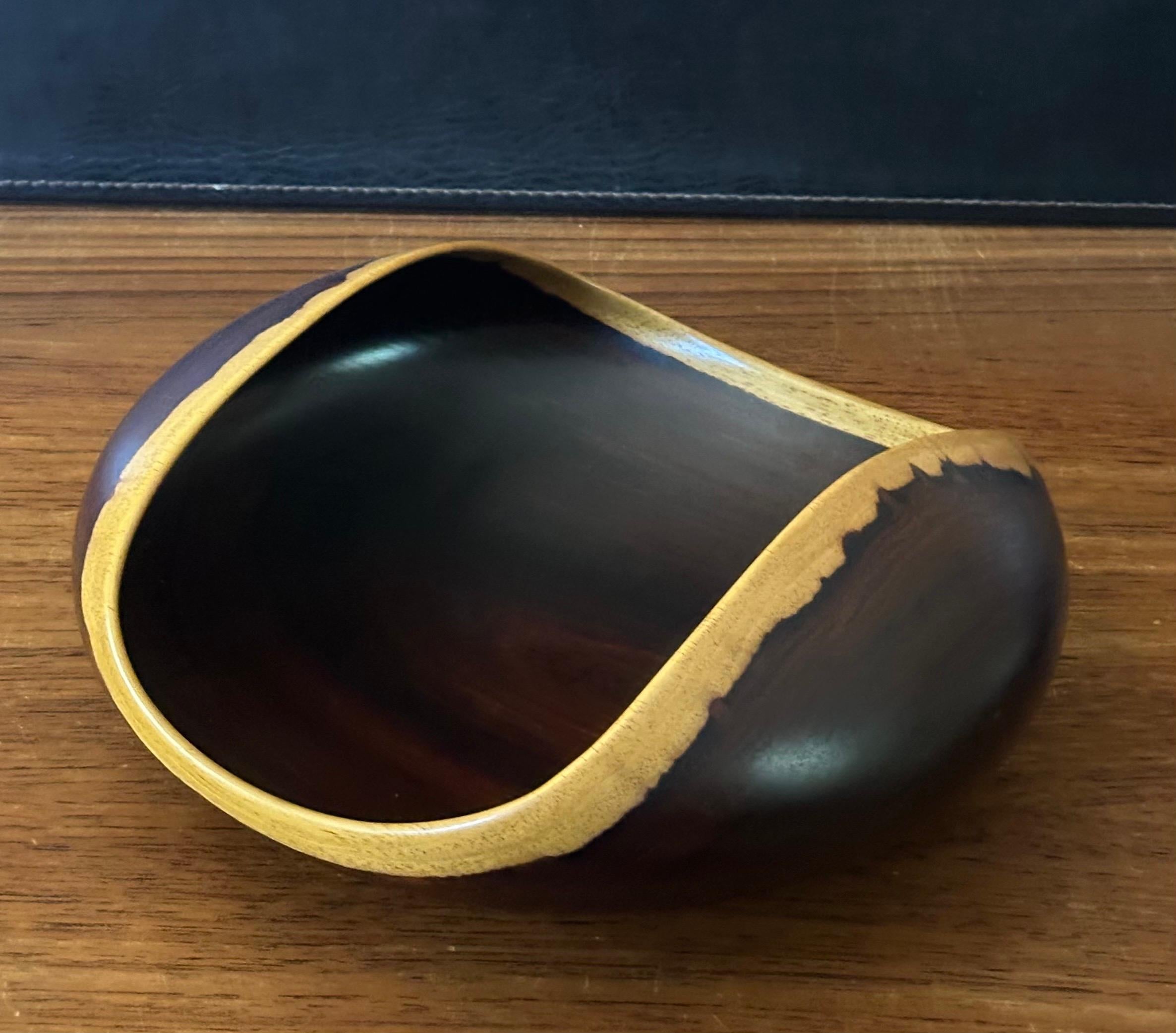 Hand-Carved Cocobolo / Rosewood Rare Woods Bowl / Centerpiece