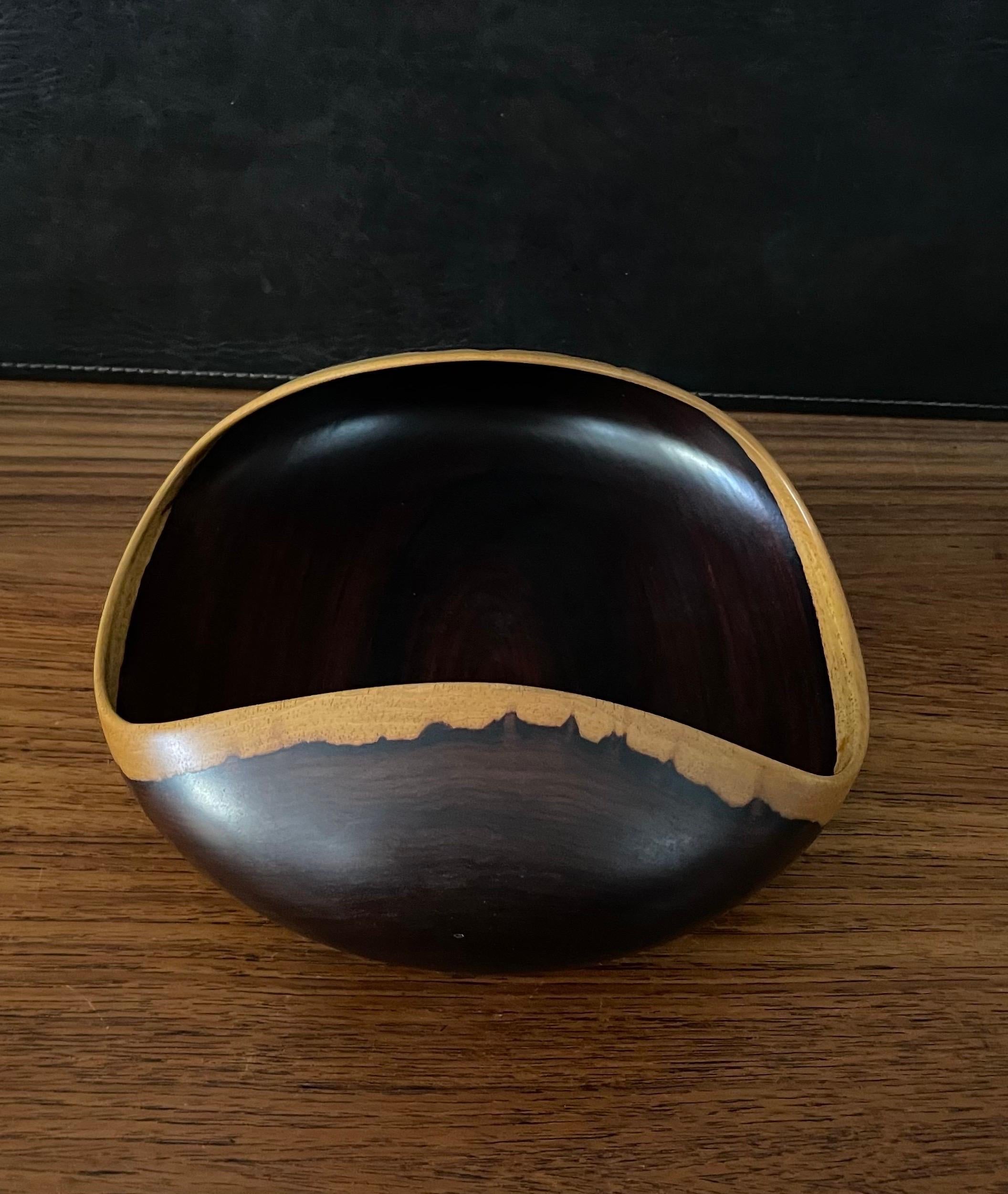 Hand-Carved Cocobolo / Rosewood Rare Woods Bowl / Centerpiece