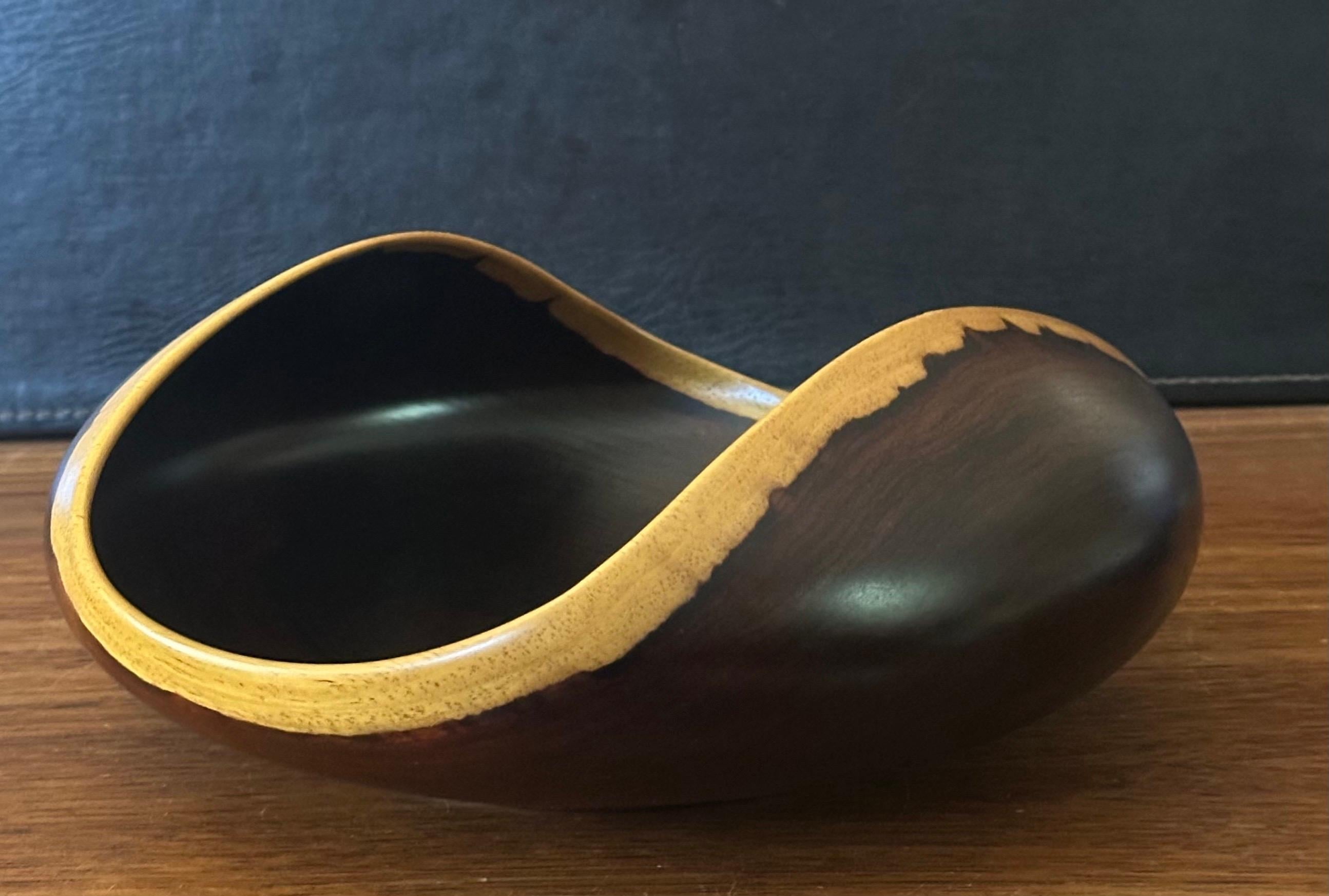 20th Century Cocobolo / Rosewood Rare Woods Bowl / Centerpiece