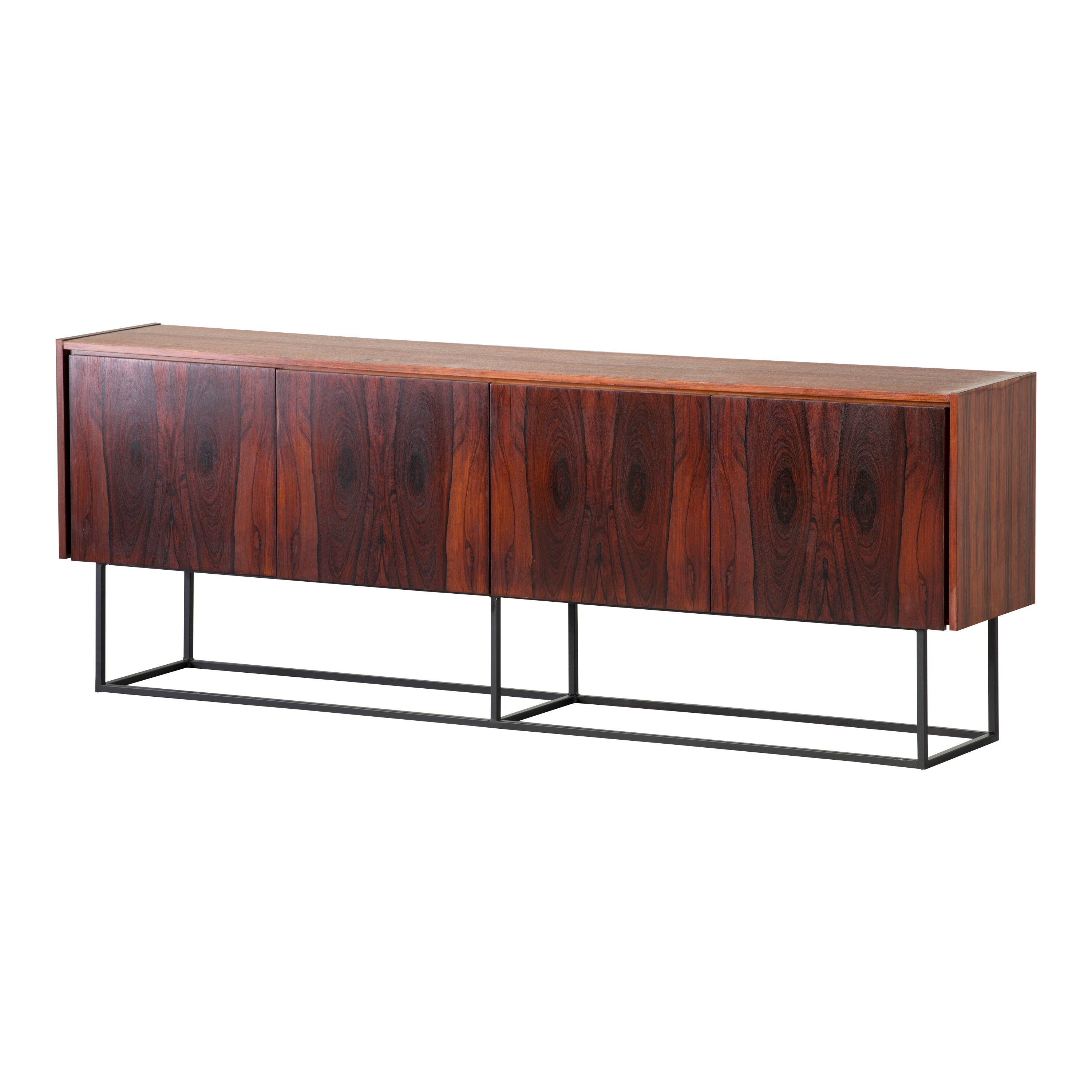 Cocobolo-Sideboard, minimalistisch, 1960er-Jahre