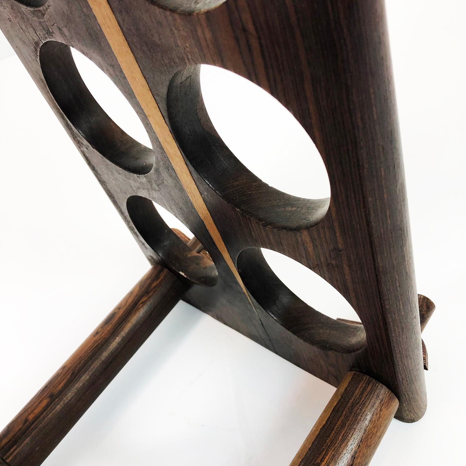 Mid-20th Century Cocobolo Wine Rack