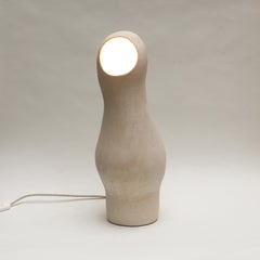 Cocon #4 White Stoneware Lamp by Elisa Uberti
