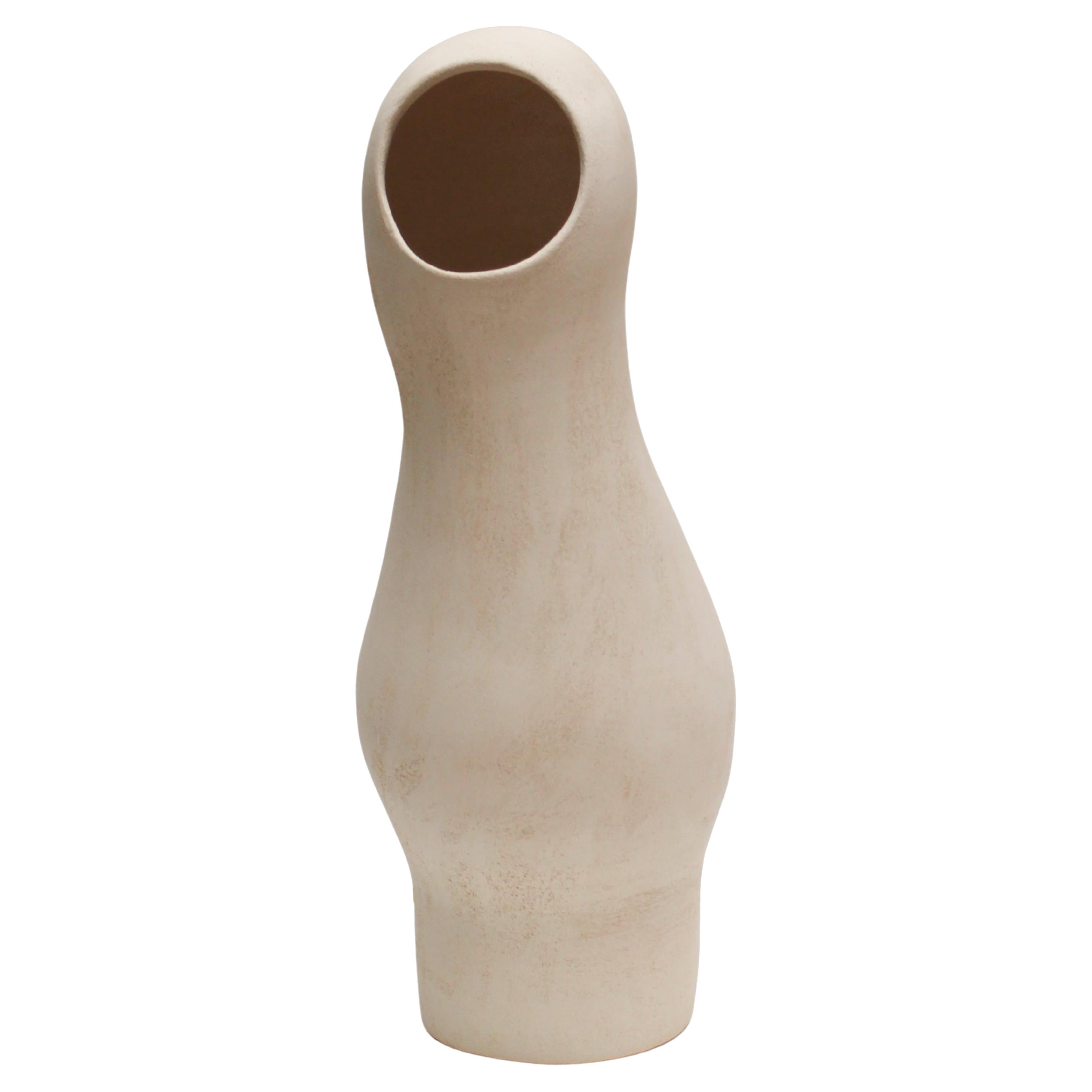 Cocon #4 White Stoneware Lamp by Elisa Uberti For Sale