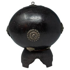 Coconut Bugbear Box/Tea Caddy by Unknown Sailor