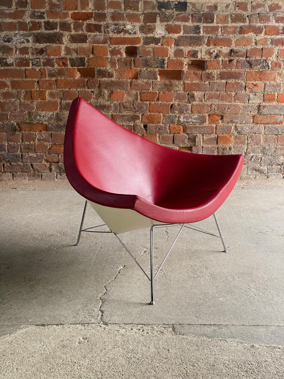 Coconut Chair in Red Leather George Nelson by Vitra, 2006 4