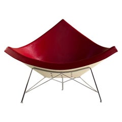 Coconut Chair in Red Leather George Nelson by Vitra, 2006