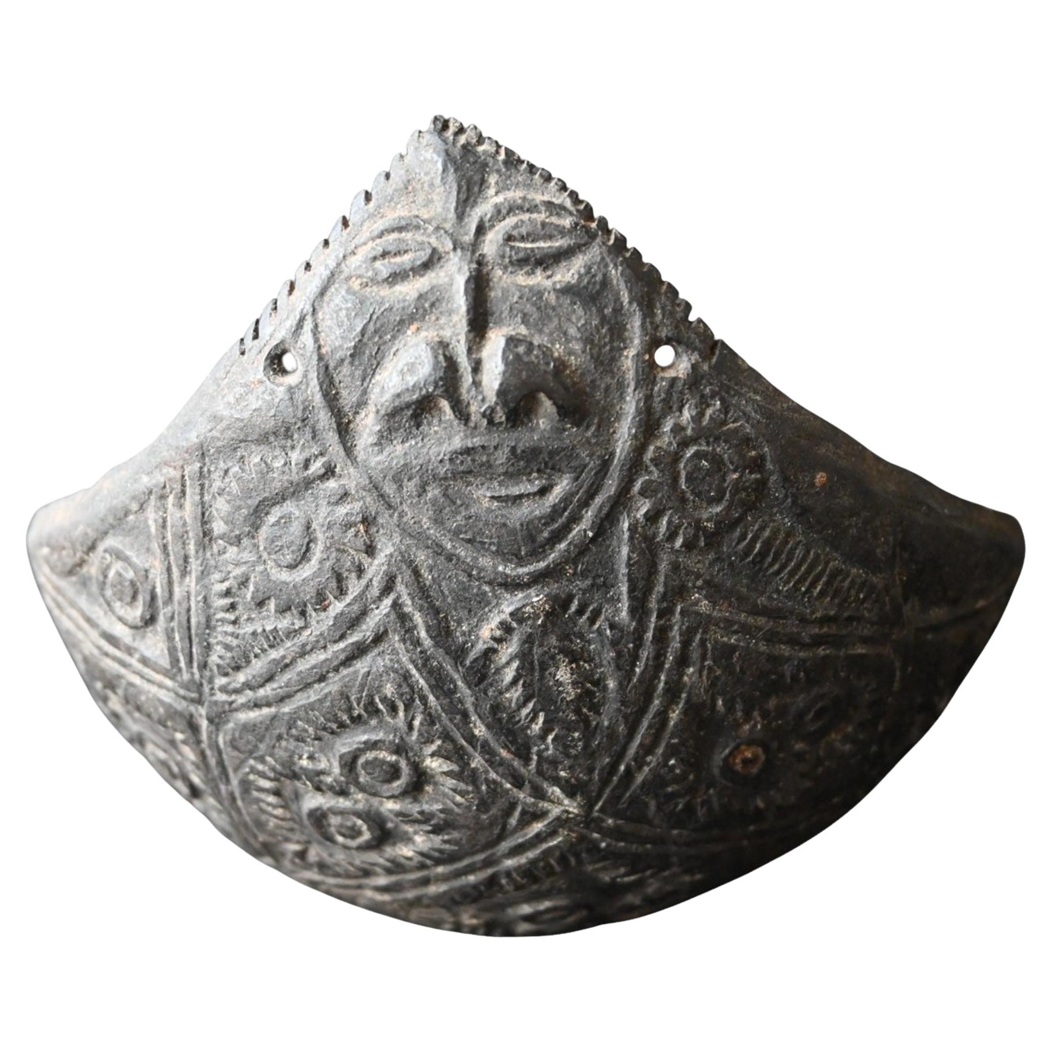 Coconut Shell Carved Ritual Cup – Iatmul People, Sepik River, Png