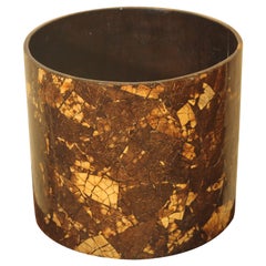 Coconut Shell Oversized Can in the Style of Karl Springer
