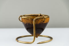 Coconut Stand Pencil Holder by Auböck 'Signed', circa 1950s