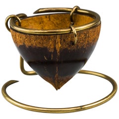 Coconut Stand Pencil Holder by Auböck 'Signed', circa 1950s