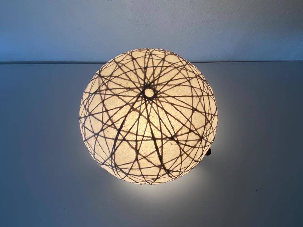 Cocoon and Bamboo Table Lamp by Linus Bopp Limbach , 1970s, Germany For Sale 5