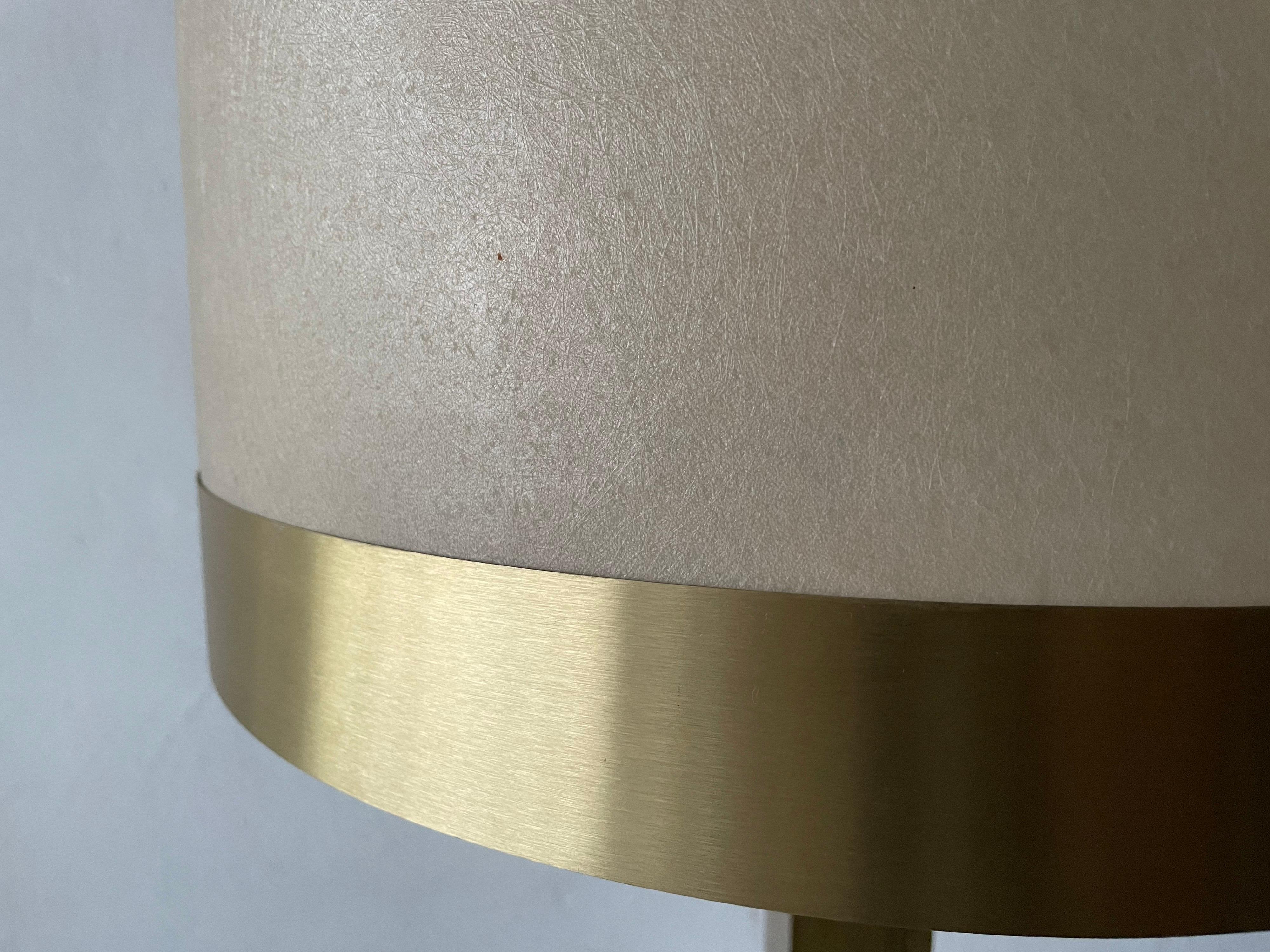 Late 20th Century Cocoon and Gold Metal Large Table Lamp, 1970s, Italy For Sale