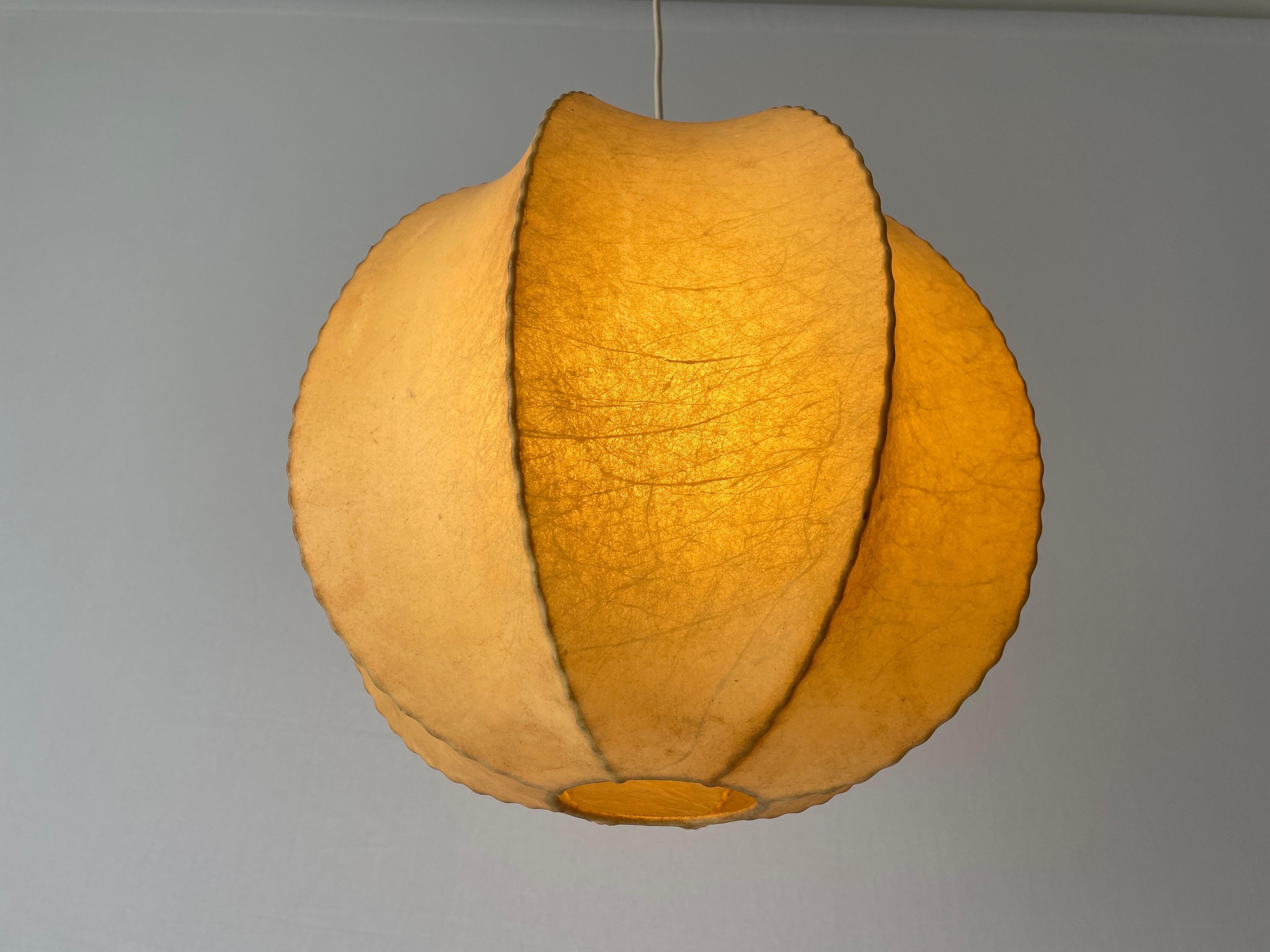 Cocoon Ball Design Pendant Lamp, 1960s, Italy For Sale 4