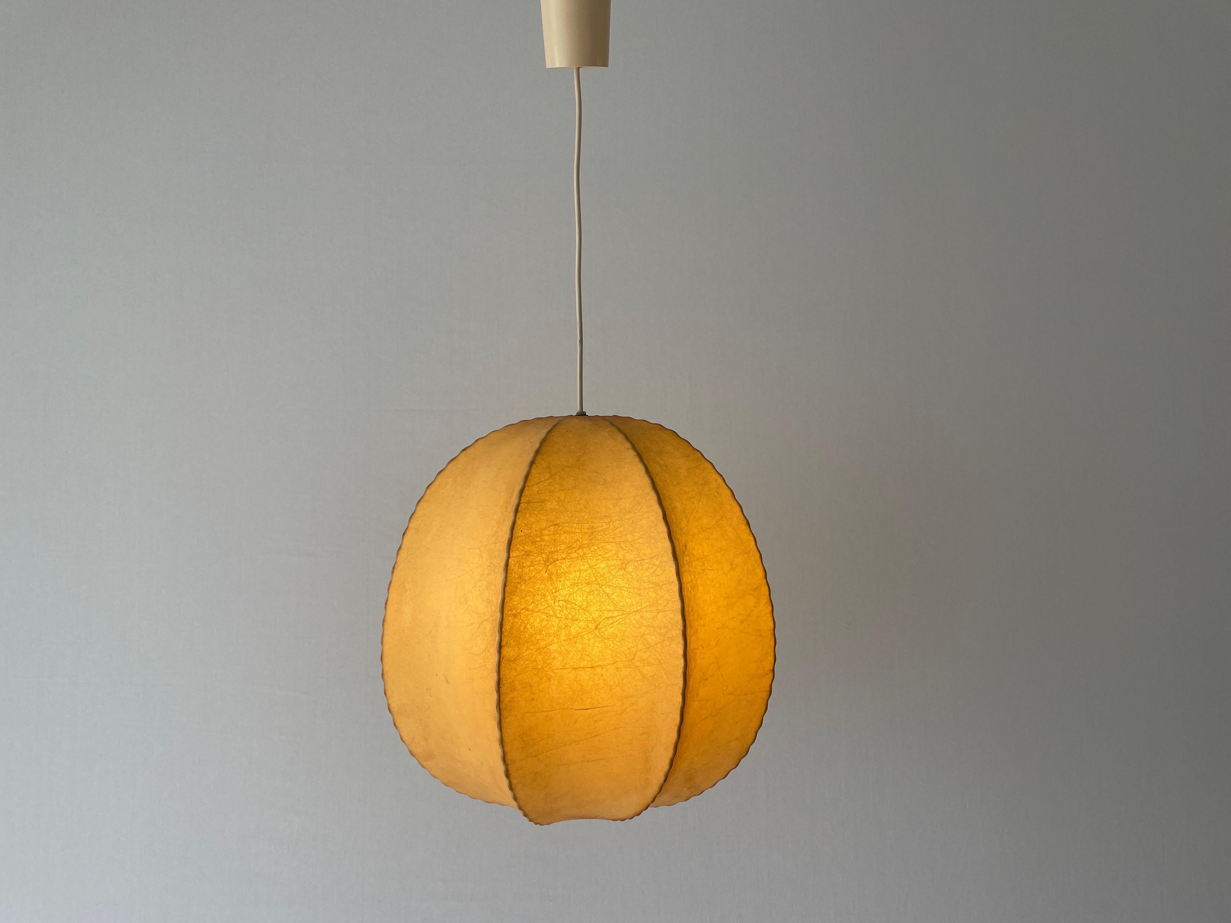 Cocoon Ball Design Pendant Lamp, 1960s, Italy For Sale 8