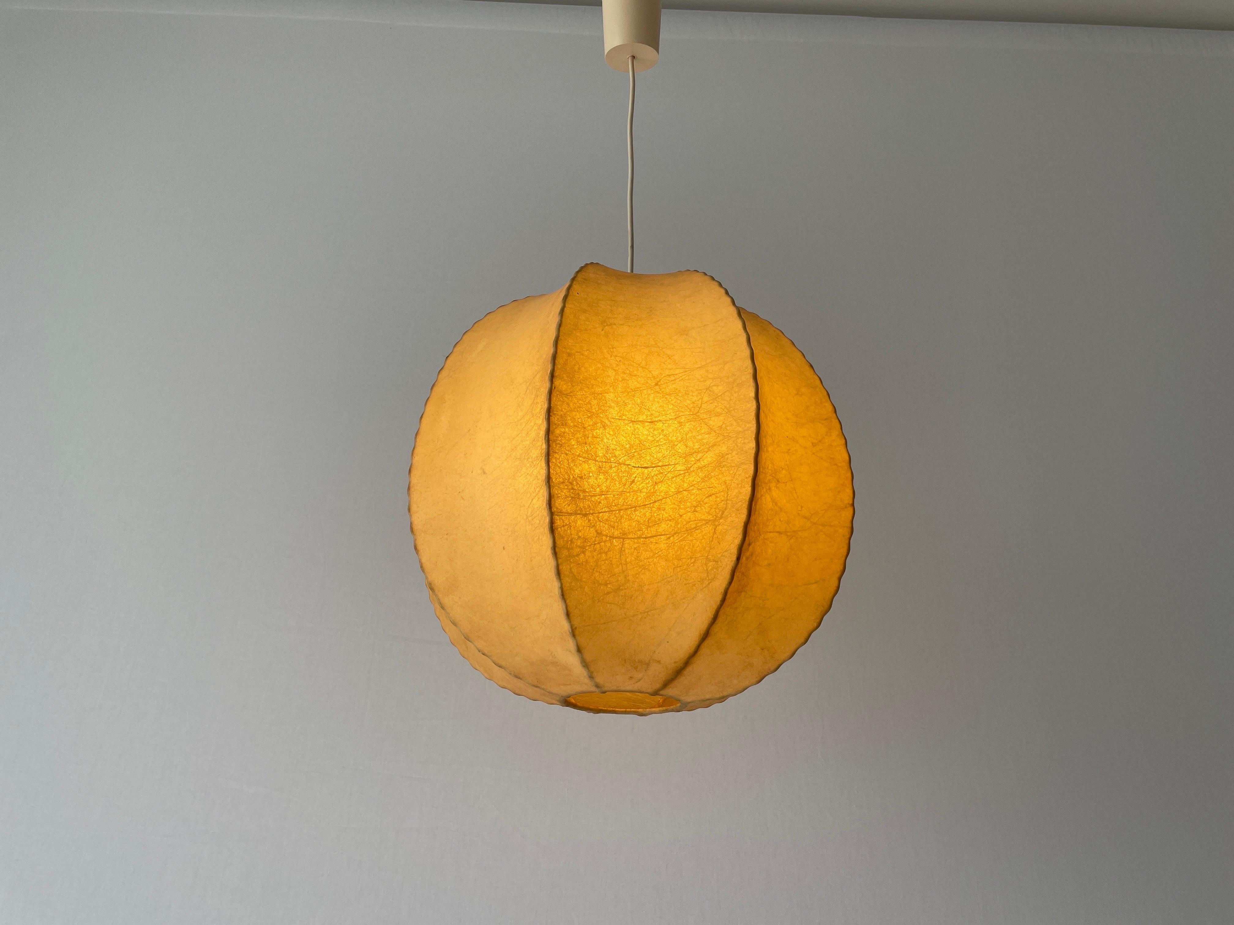Cocoon Ball Design Pendant Lamp, 1960s, Italy For Sale 10
