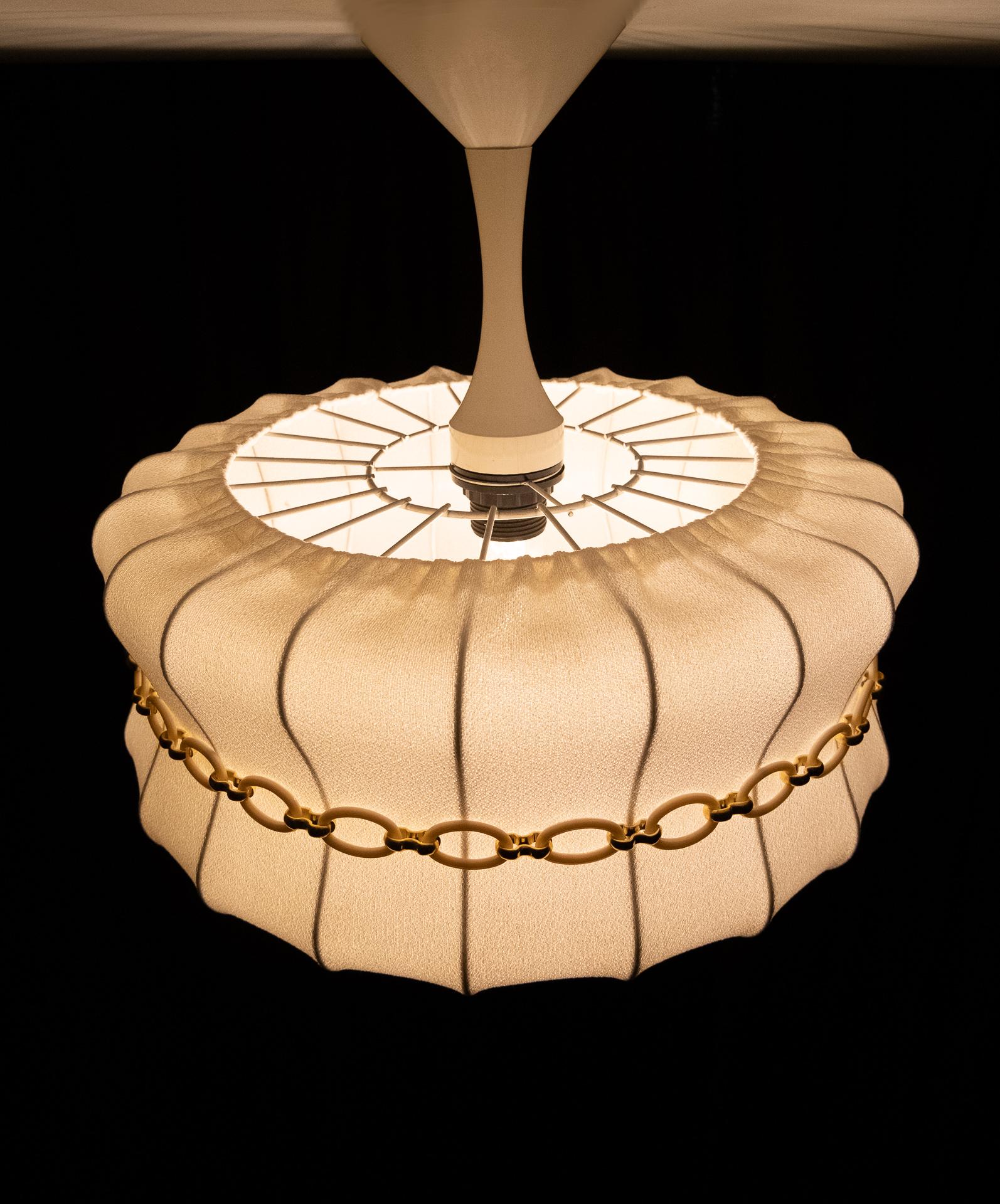 Late 20th Century Cocoon Ceiling Lamp 1970s Italy