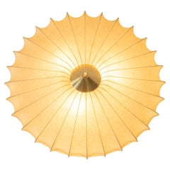 Lampada da soffitto Cocoon di Achille Castiglioni, Goldkant