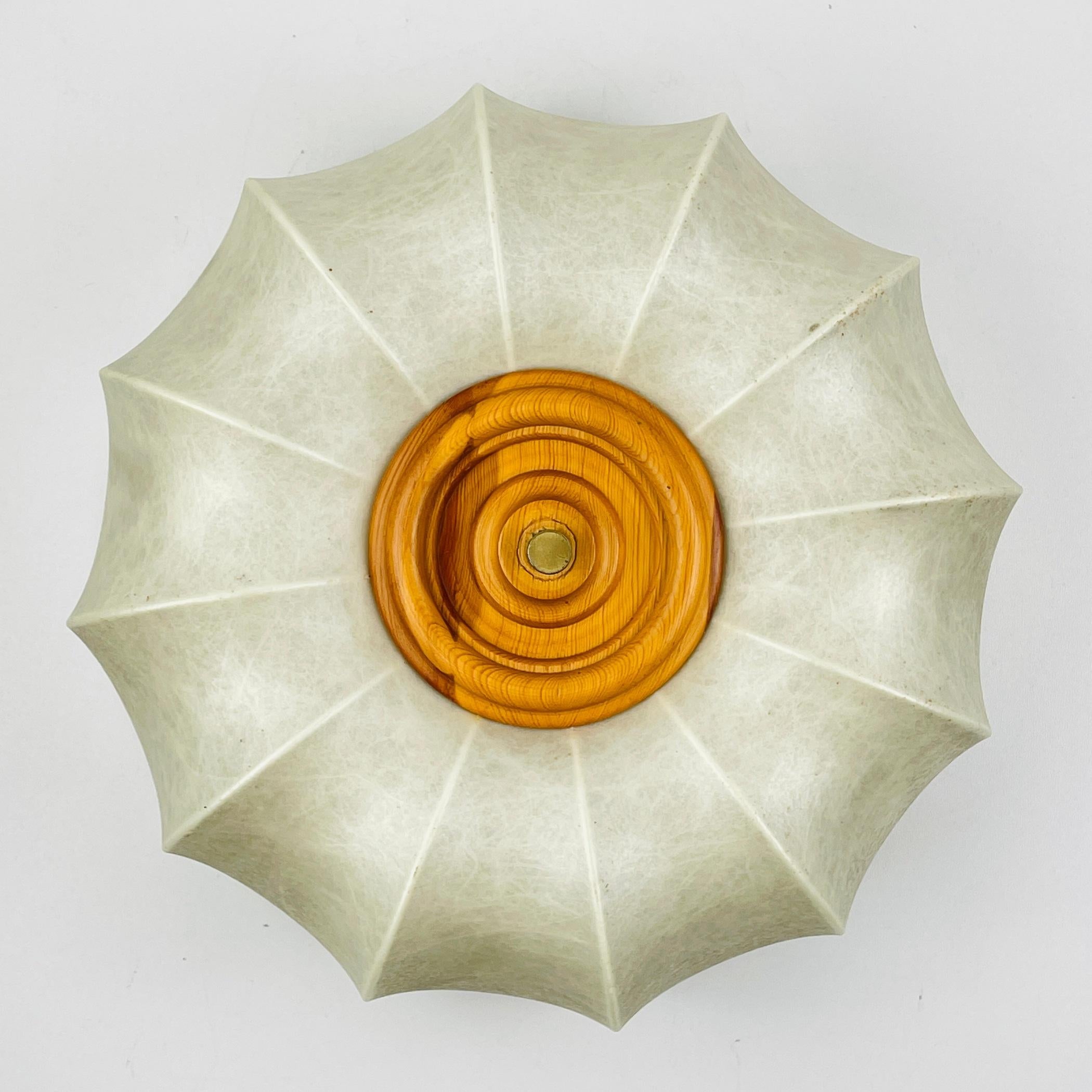Cocoon Ceiling Lamp by Friedel Wauer for Goldkant Leuchten, Germany 1960s In Good Condition In Miklavž Pri Taboru, SI