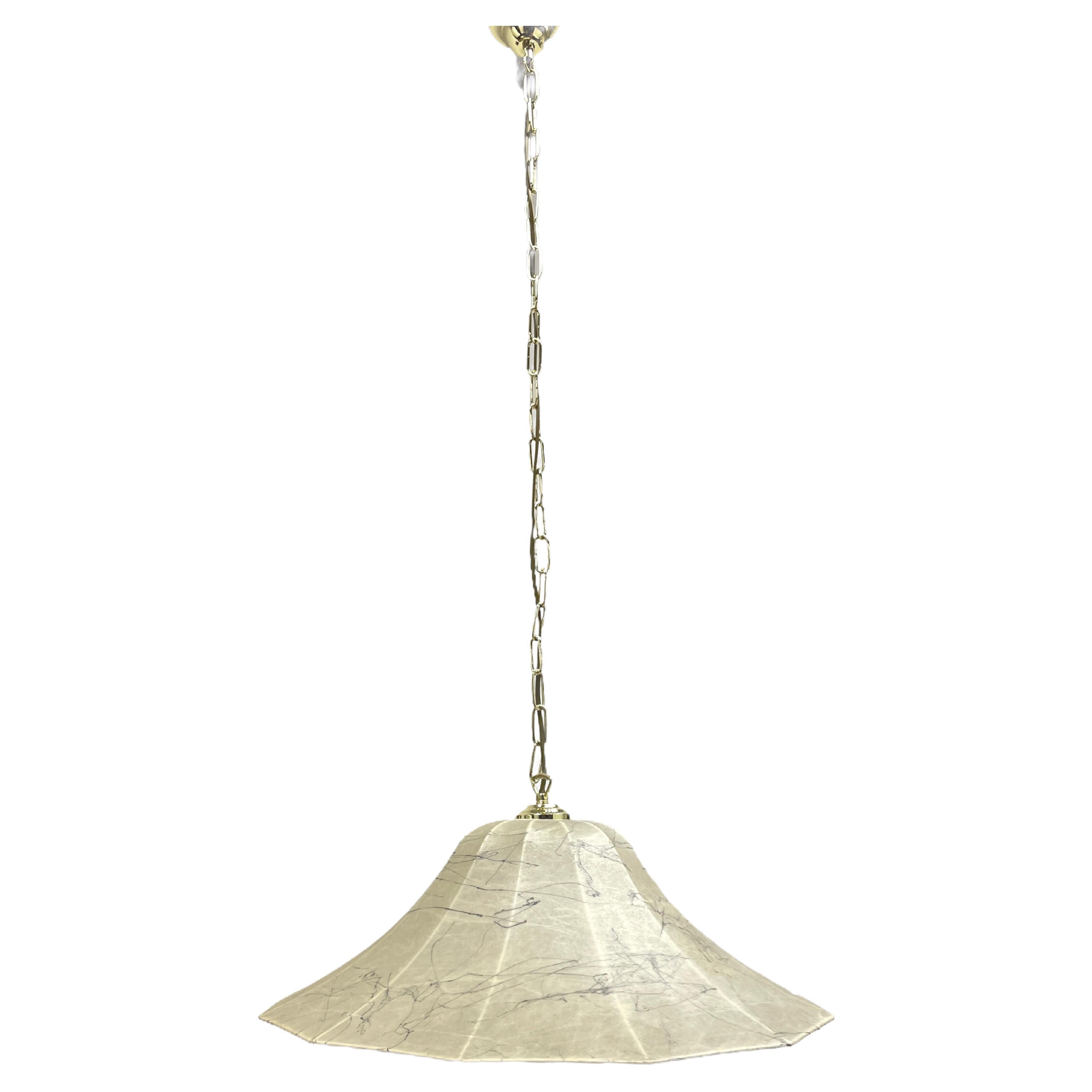 Cocoon Ceiling Pendant Light by Goldkant, 1960s, Germany For Sale