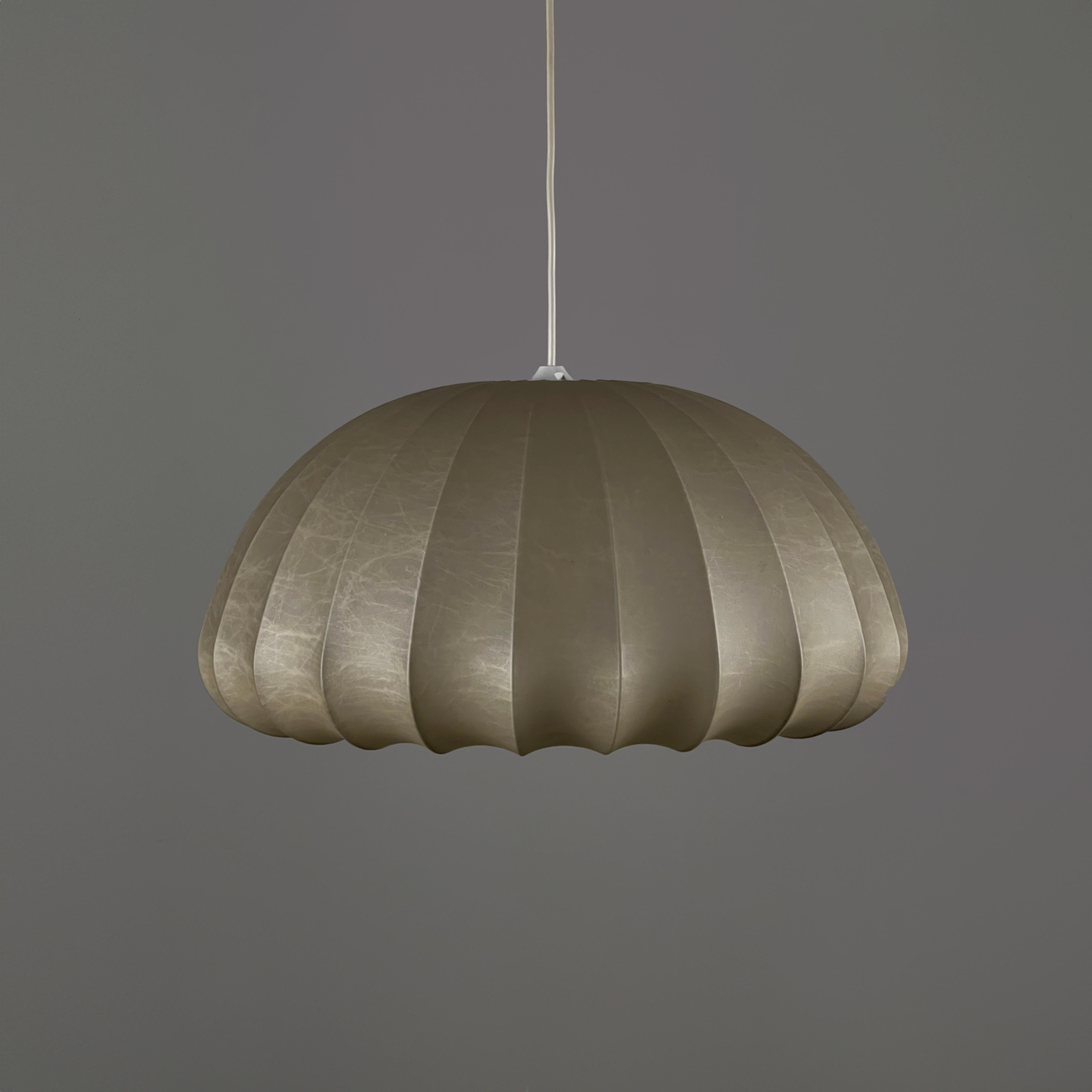 Cocoon chandelier designed by Friedel Wauer for Goldkant Leuchten, Germany 1970s For Sale 2