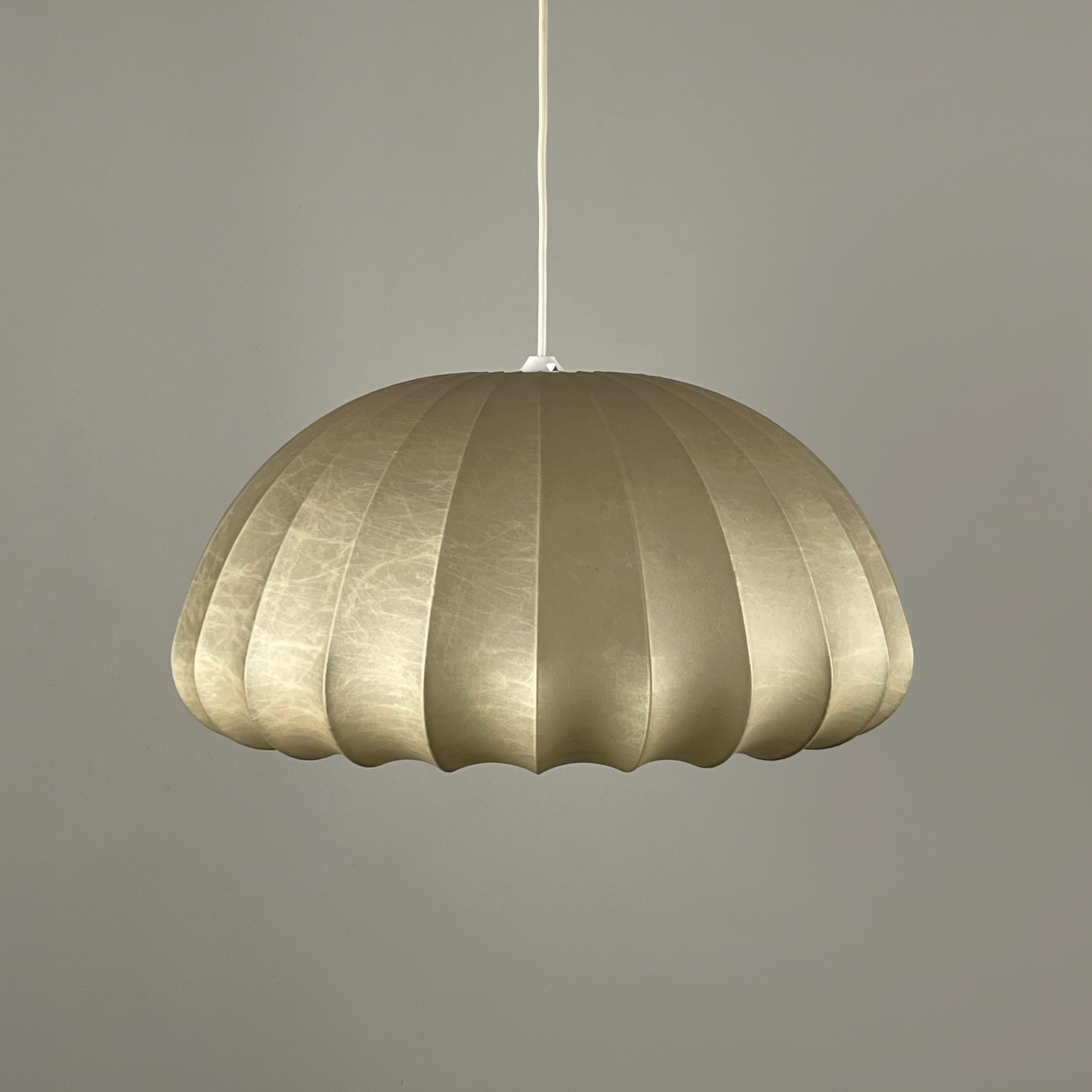 Cocoon chandelier designed by Friedel Wauer for Goldkant Leuchten, Germany 1970s For Sale 3