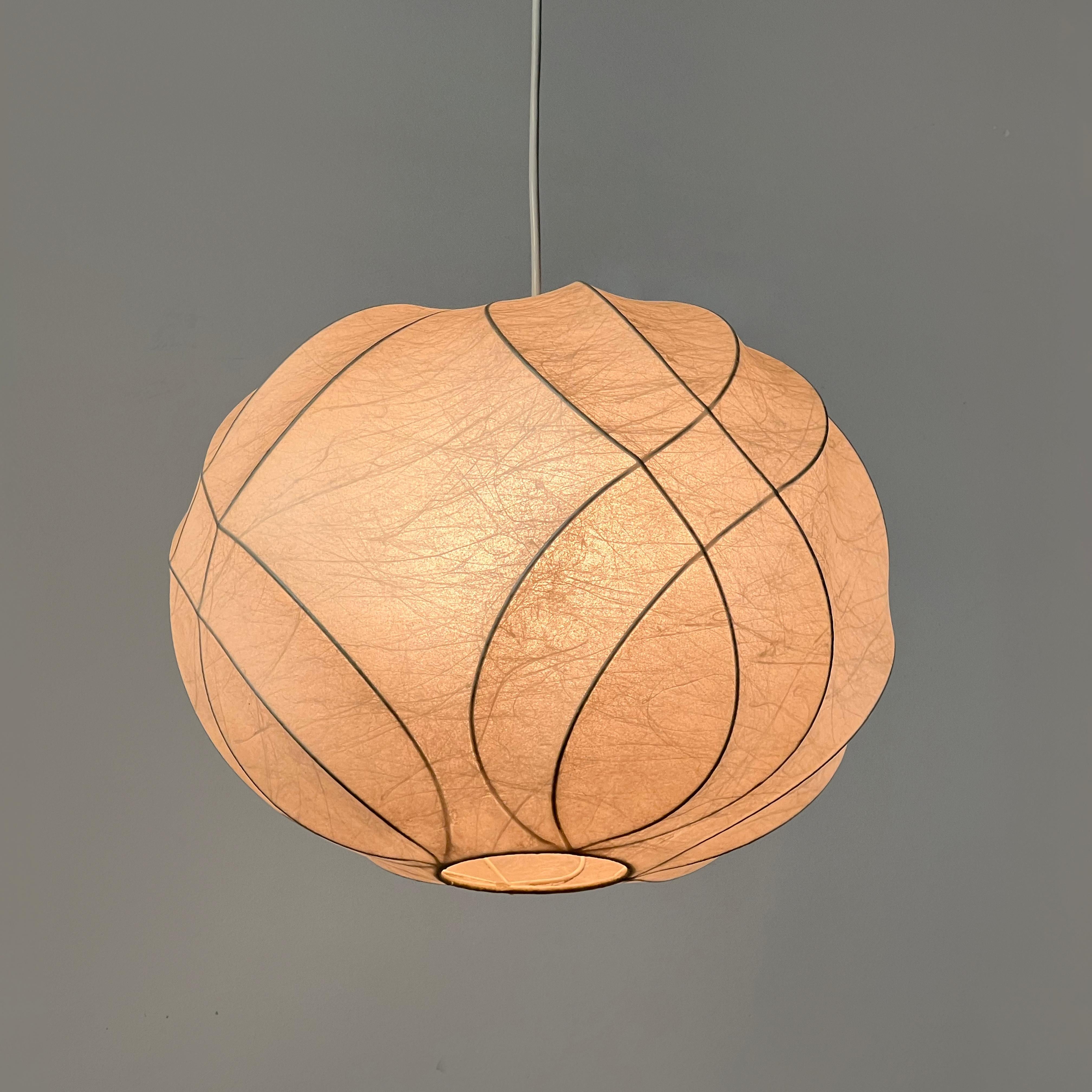 Mid-Century Modern Cocoon chandelier designed by Friedel Wauer for Goldkant Leuchten, Germany 1960s