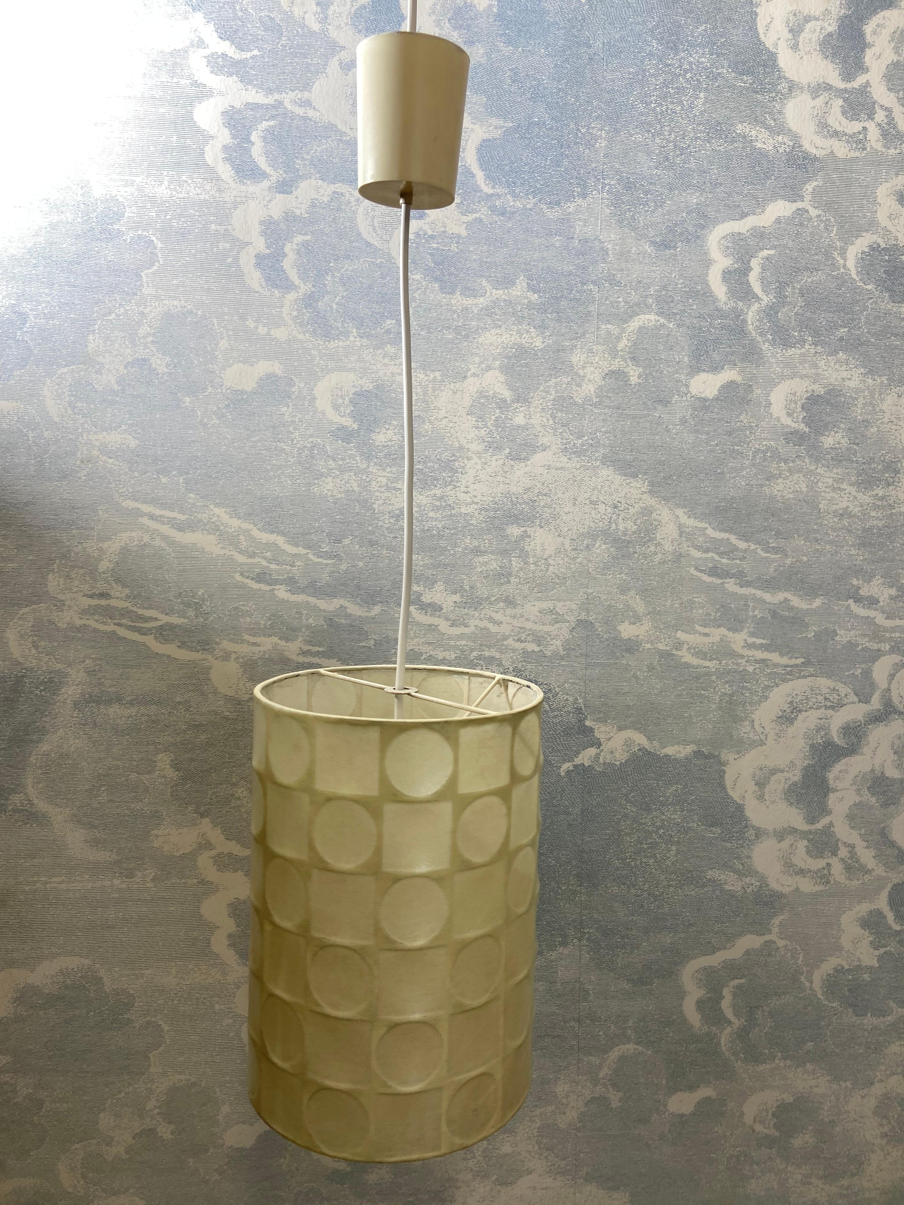 Lampada a sospensione a cilindro Cocoon di Goldkant, Germania, anni '60 In condizioni buone in vendita a Cork, IE