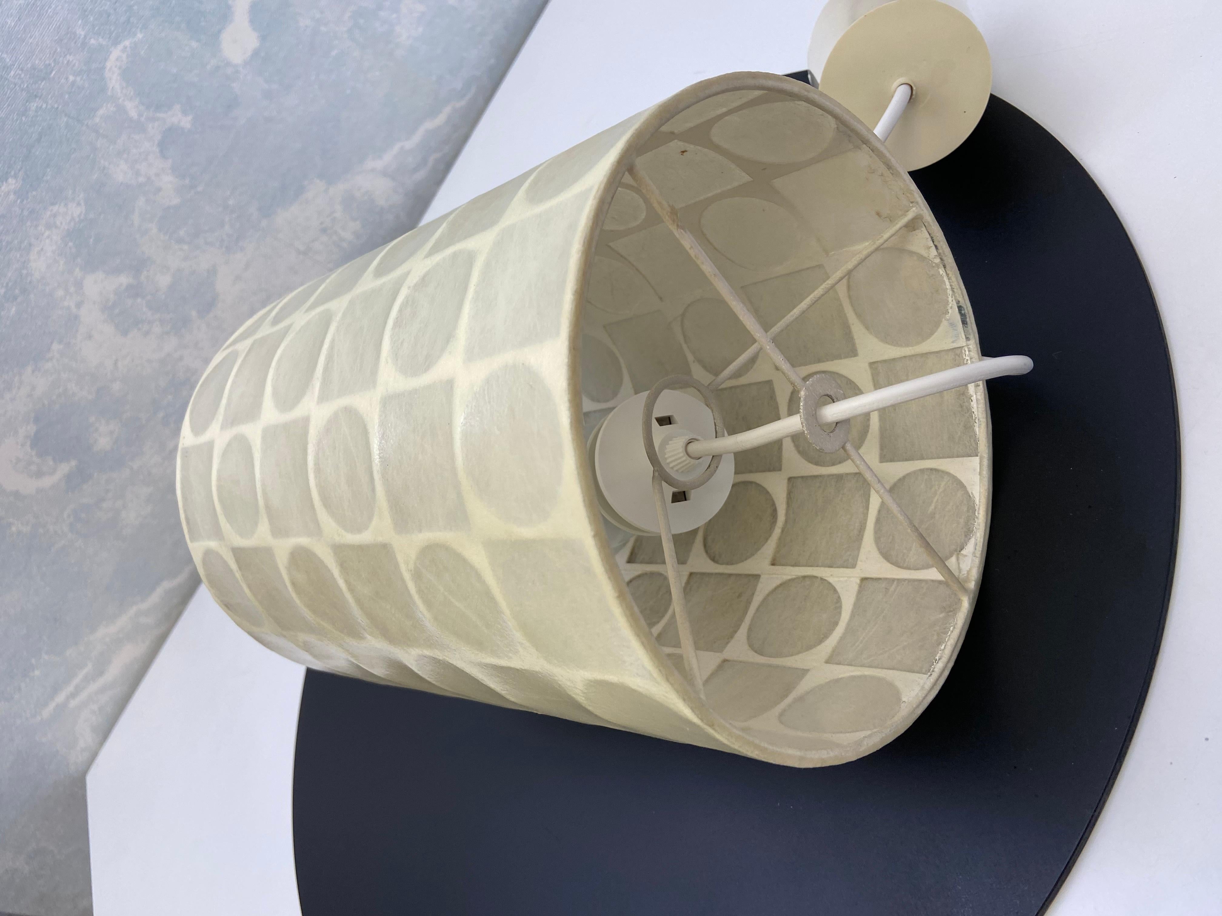 Resina Lampada a sospensione a cilindro Cocoon di Goldkant, Germania, anni '60 in vendita