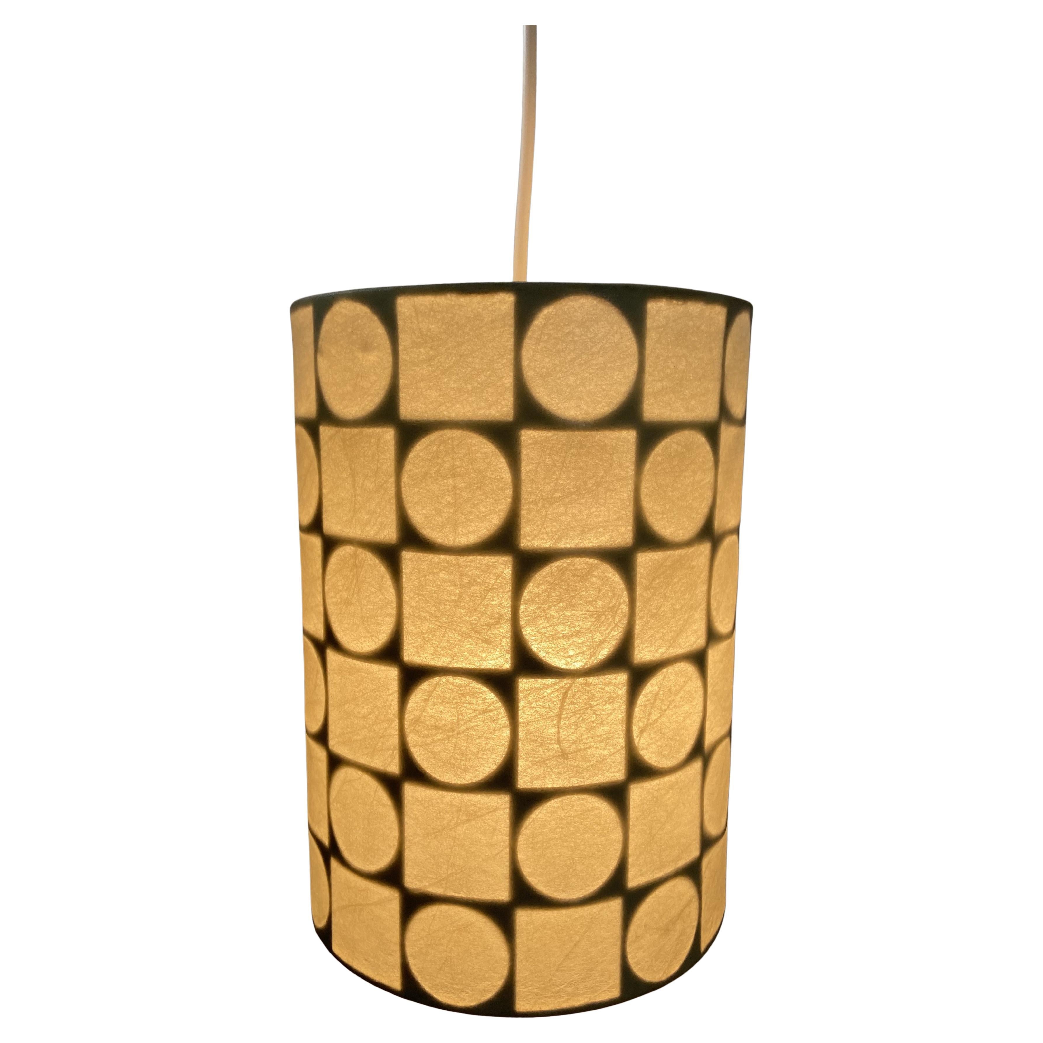 Cocoon Cylinder Pendant Light by Goldkant, Germany, 1960s