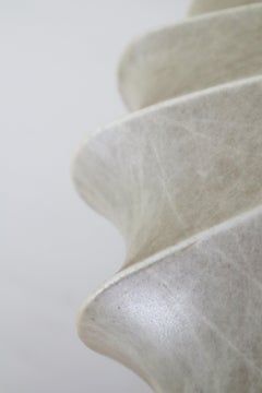 Cocoon Flower Pendant Lamp Attributed To Goldkant Friedel Brauer