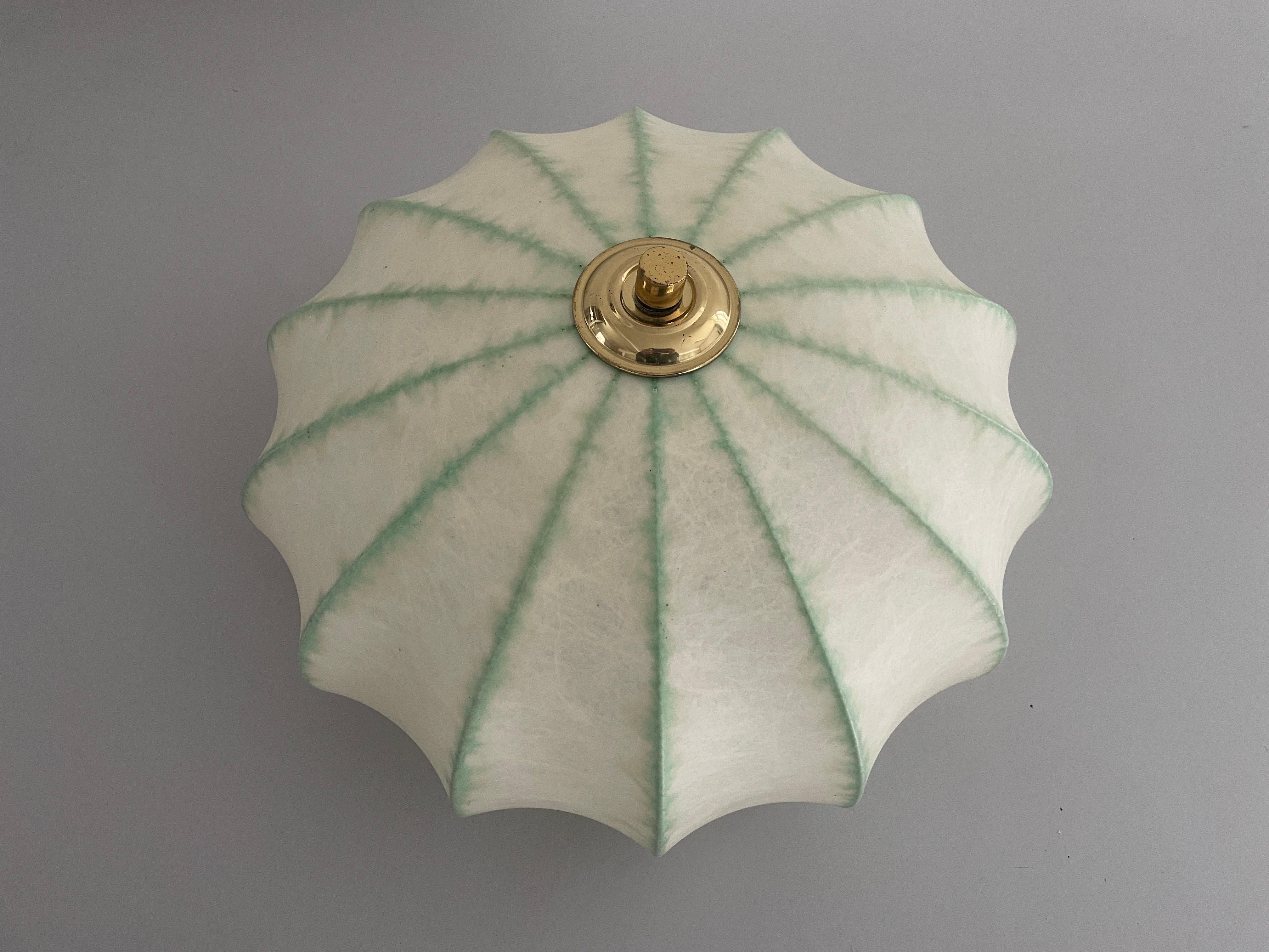 Mid-Century Modern Cocoon Flush Mount Ceiling Lamp by Goldkant, 1960s, Germany For Sale
