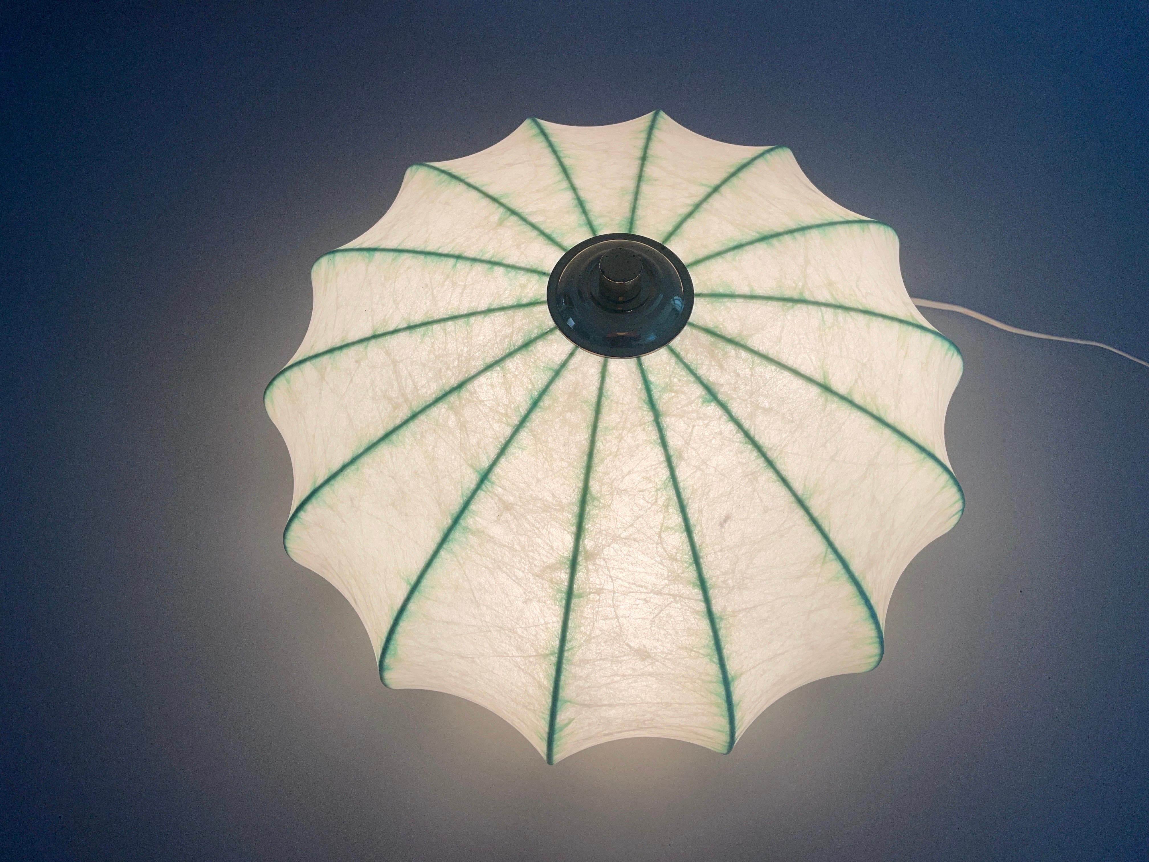 Cocoon Flush Mount Ceiling Lamp by Goldkant, 1960s, Germany For Sale 3